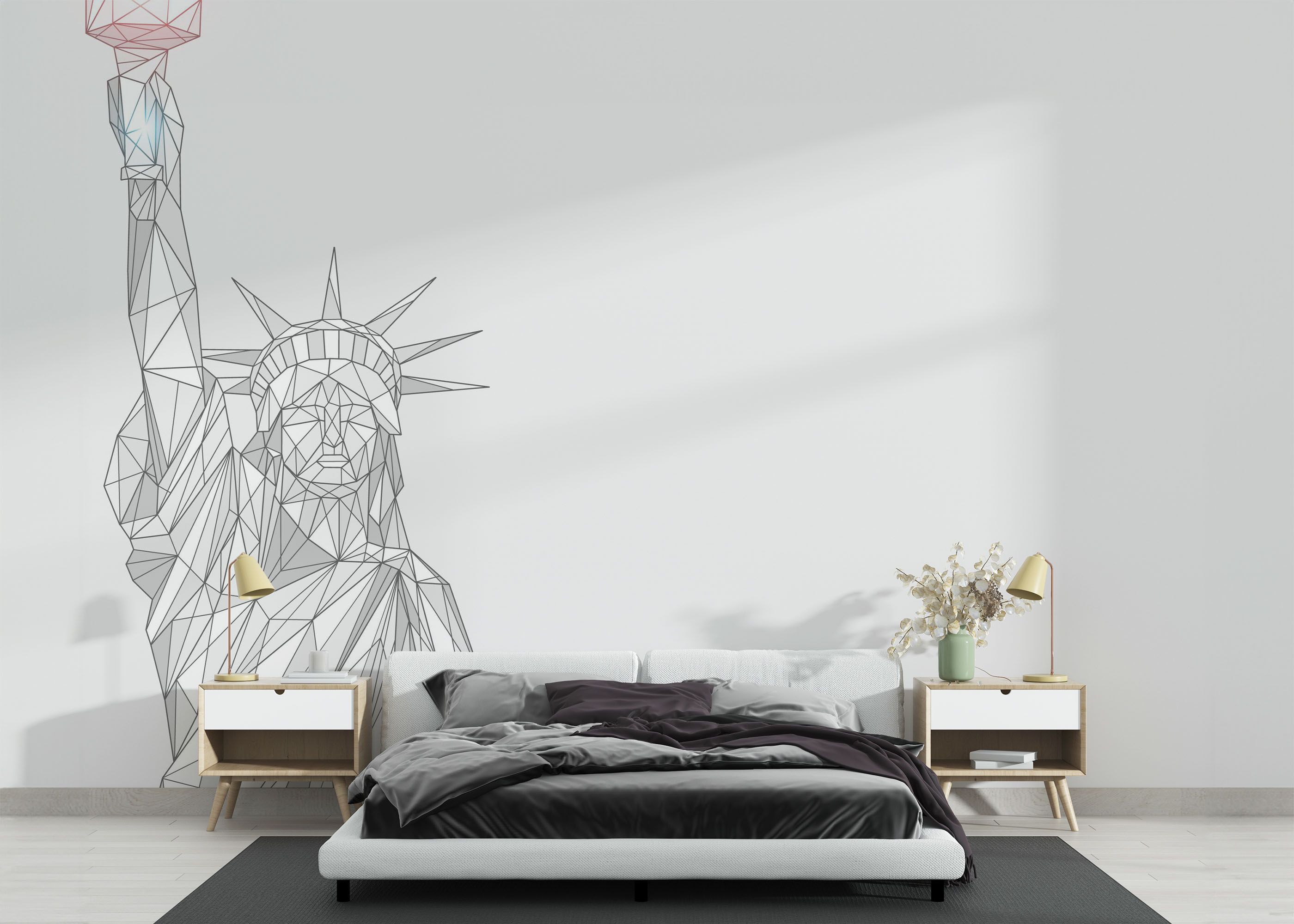 Liberty Line Statue mockup 3