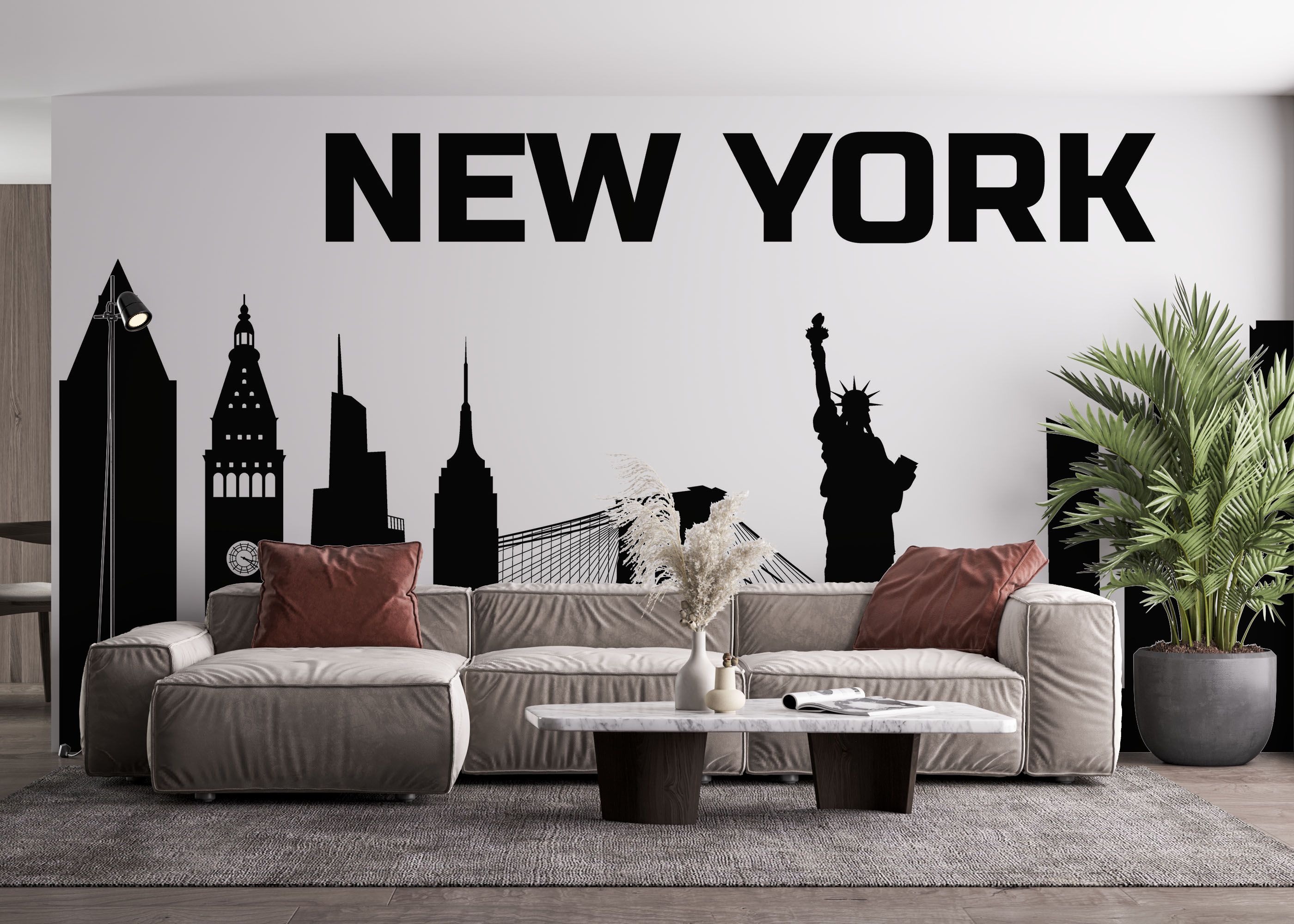 Big New York Text mockup 4