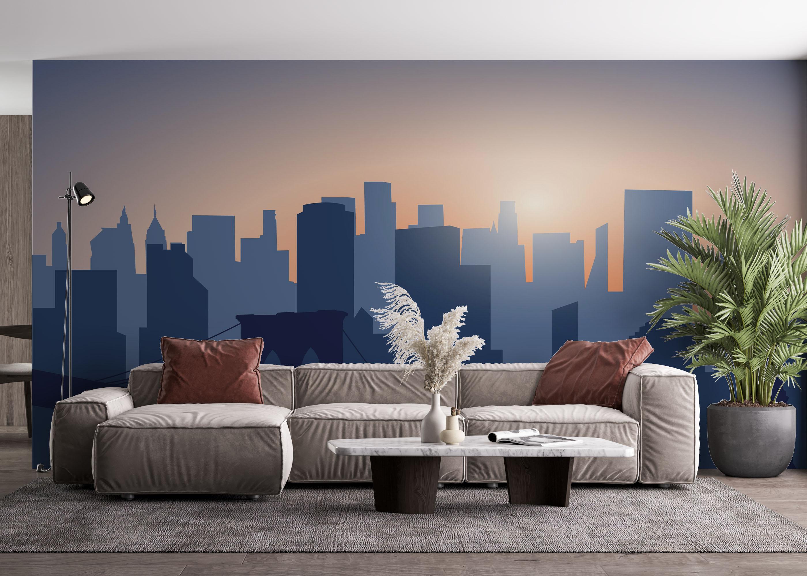 Fototapet Blue New York mockup 4