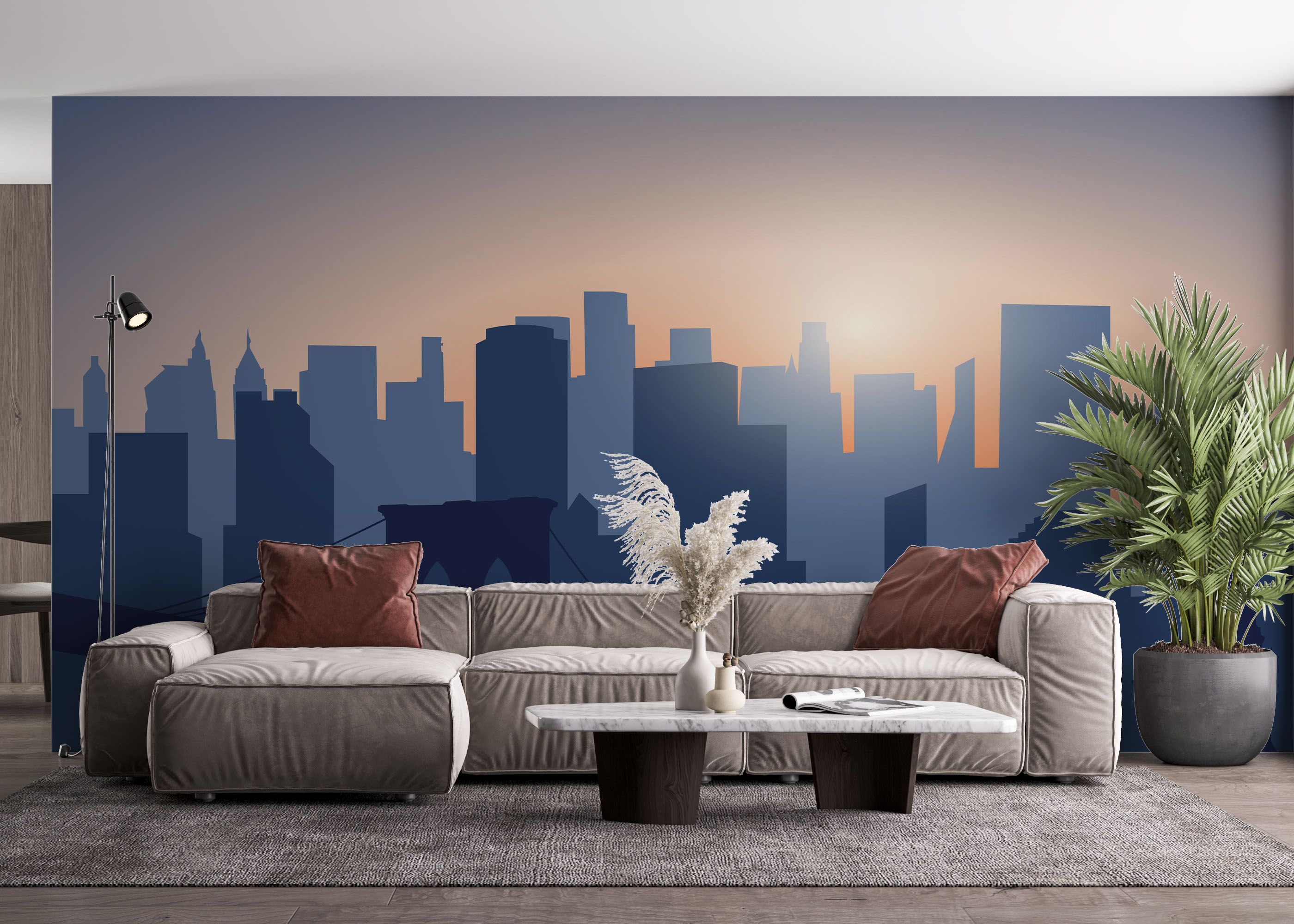 Blue New York mockup 4