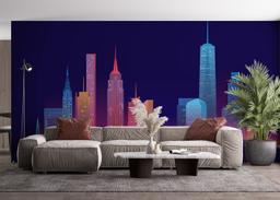 Blue Skyline Nyc mockup 4