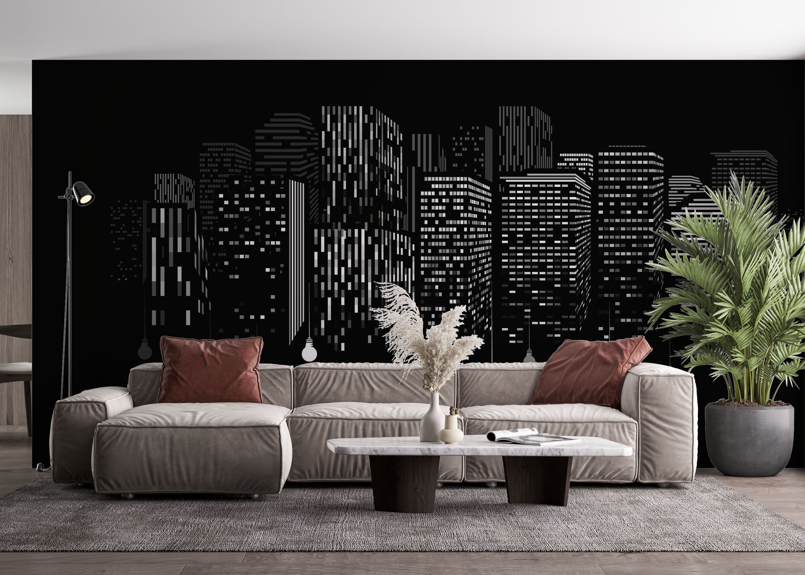 Falling Lights Art mockup 4