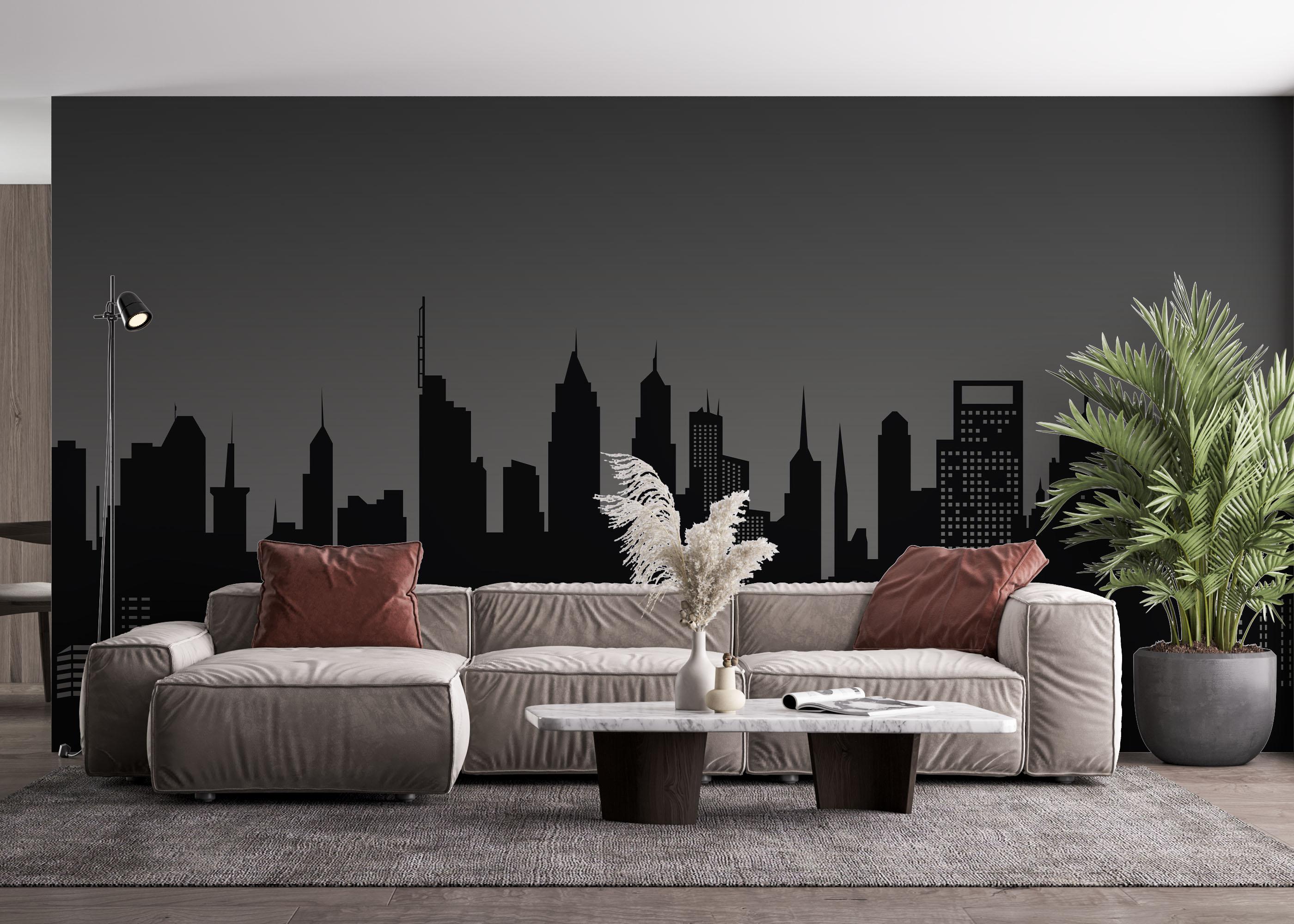 Fototapet Grey Sky New York mockup 4