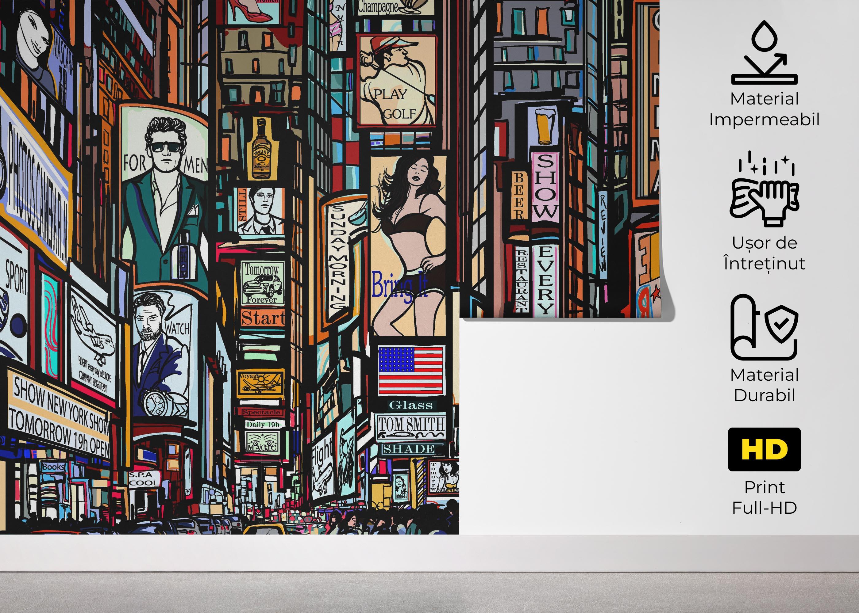 Fototapet Color City New York mockup 5