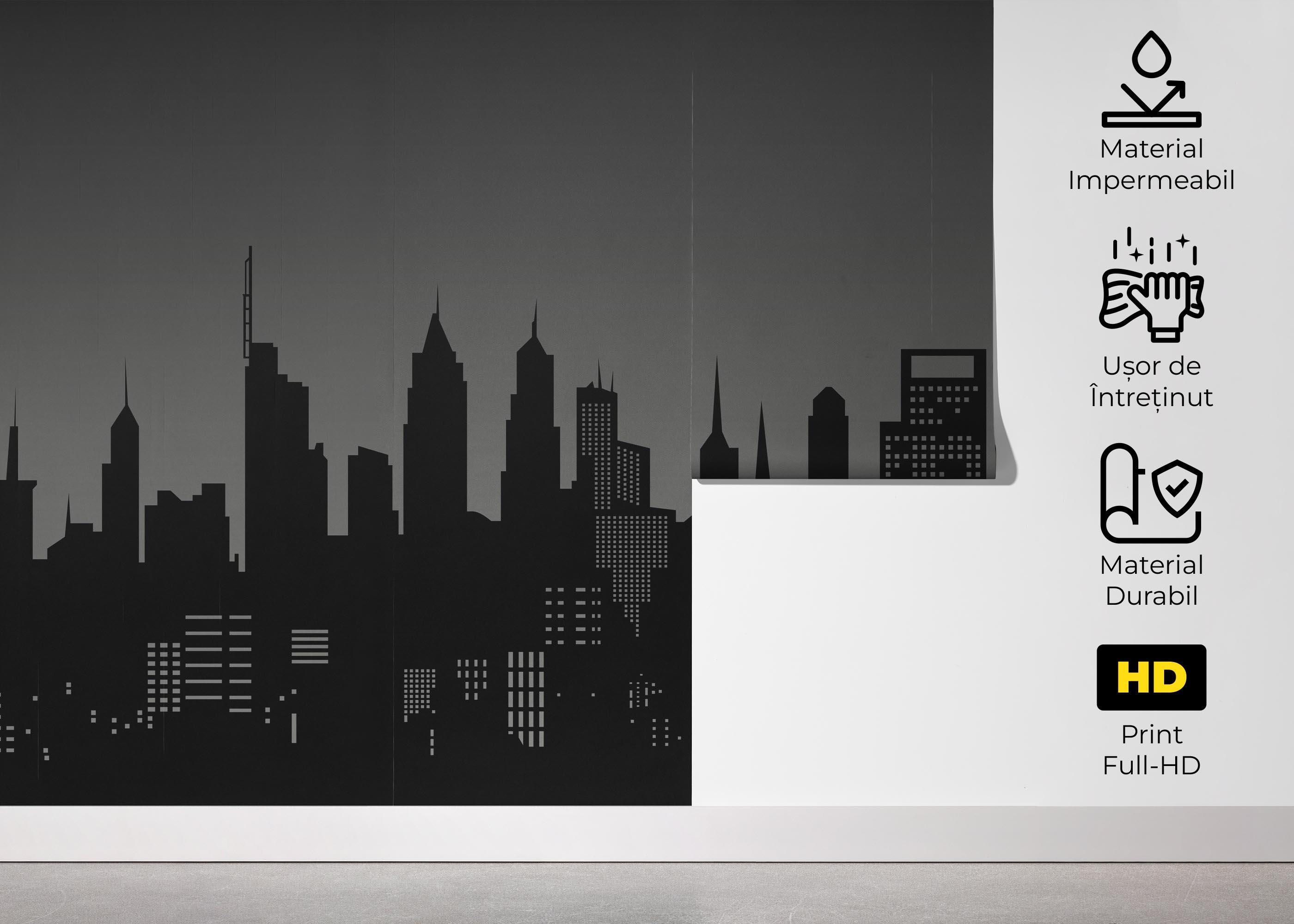 Fototapet Grey Sky New York mockup 5