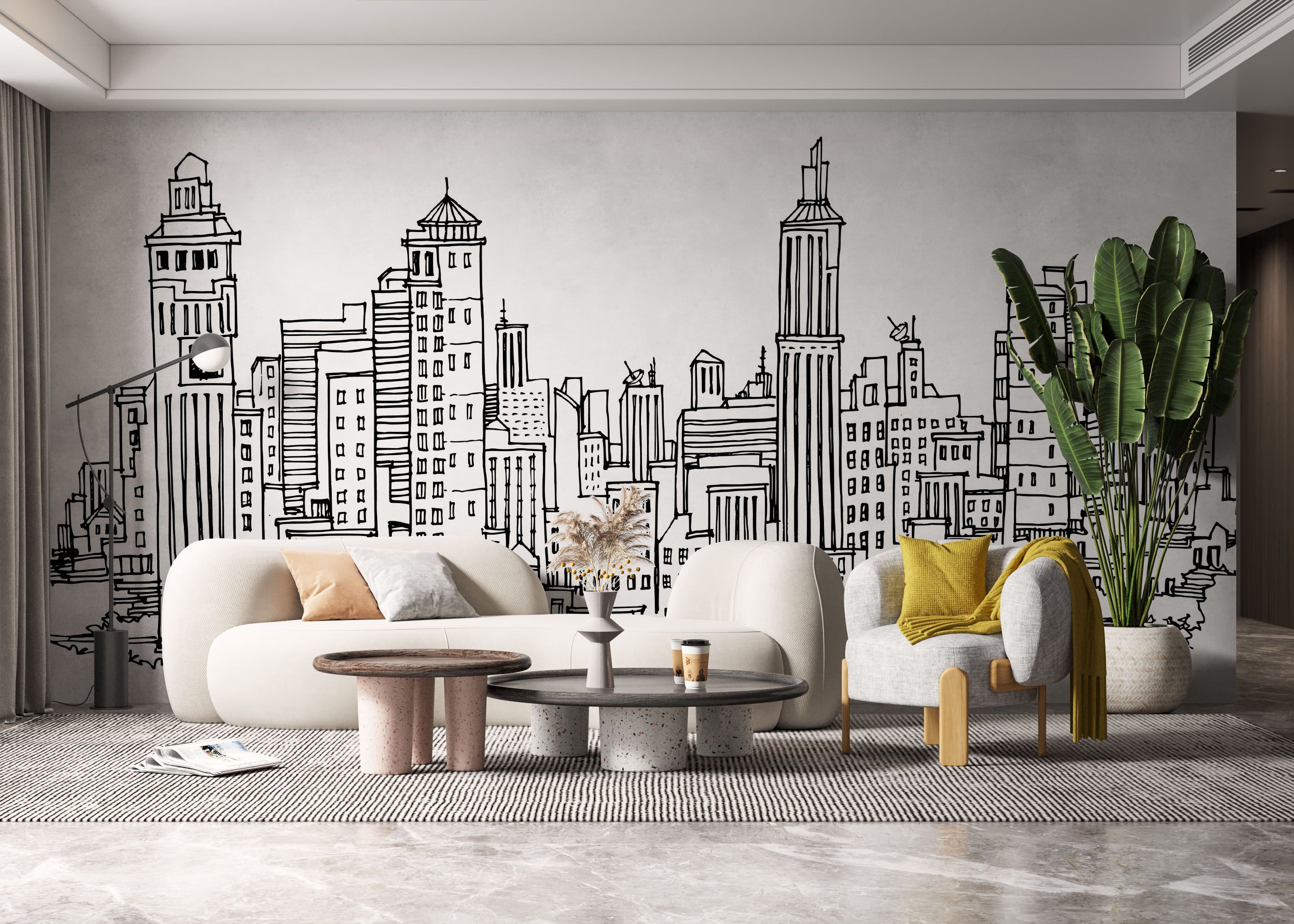 Black Line Skylines mockup 6