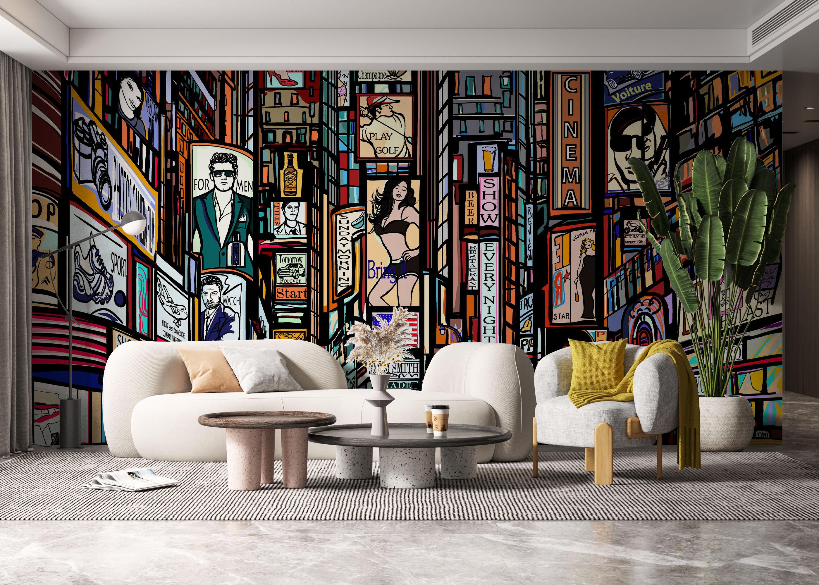 Fototapet Color City New York mockup 6