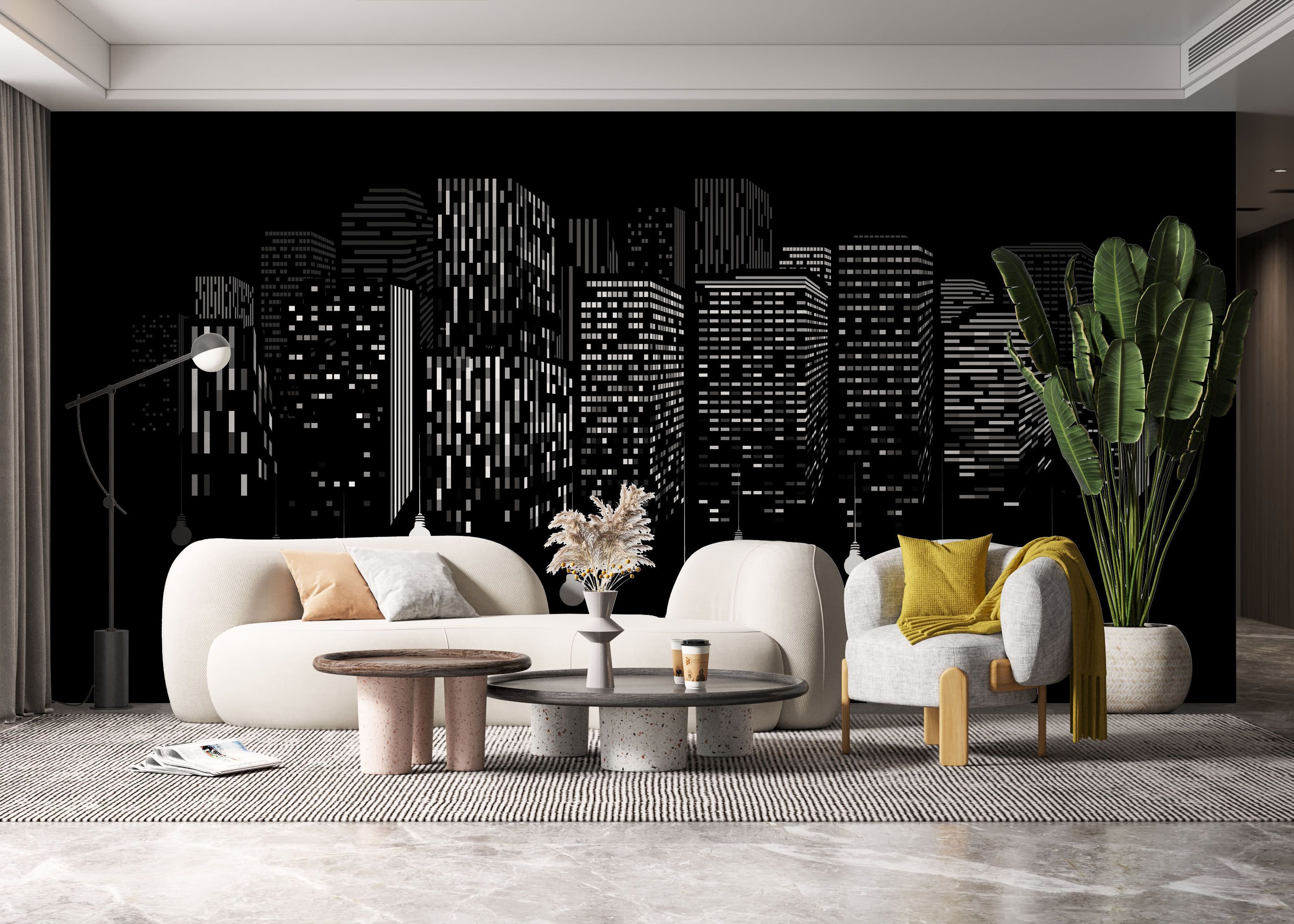 Falling Lights Art mockup 6