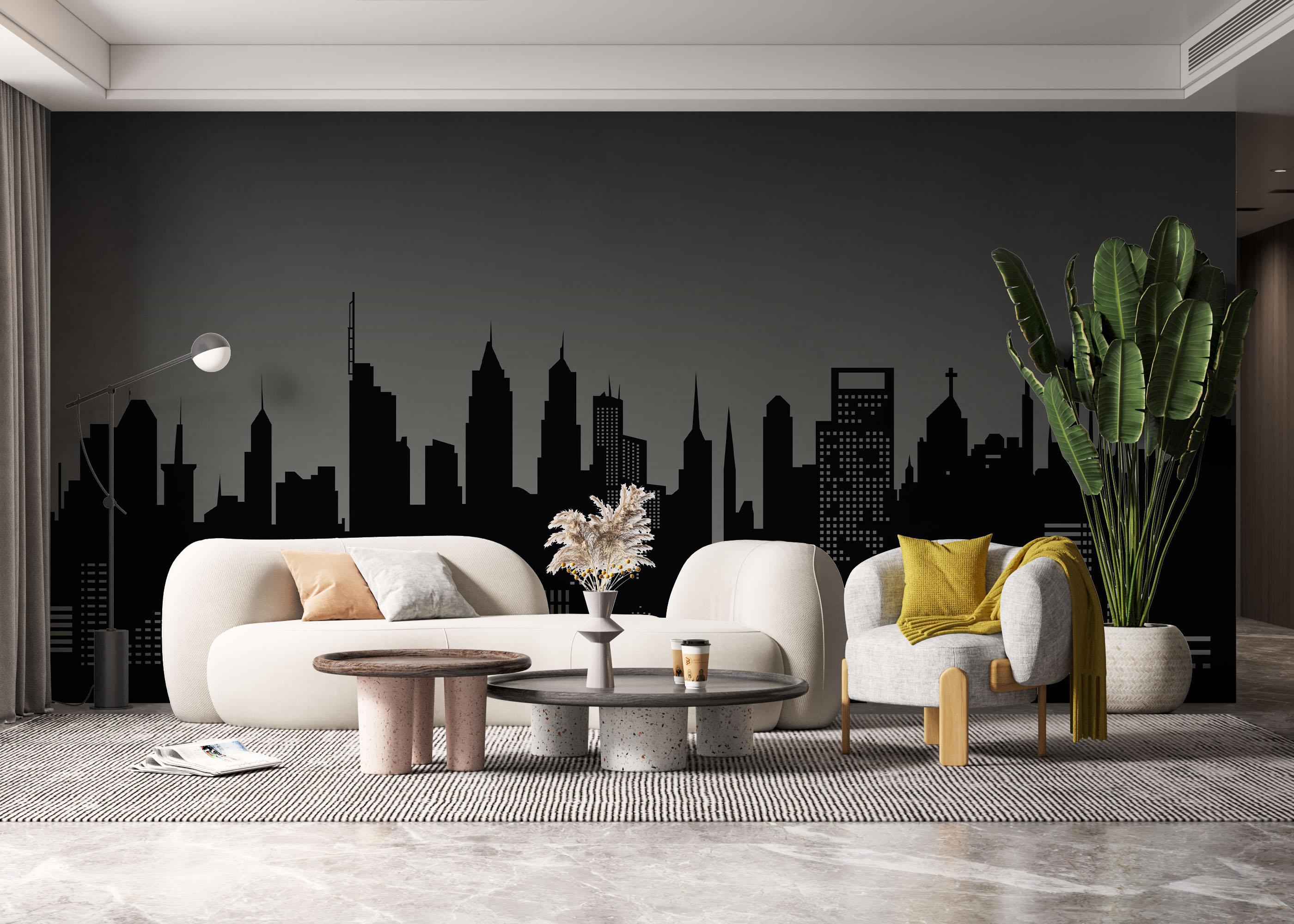 Fototapet Grey Sky New York mockup 6