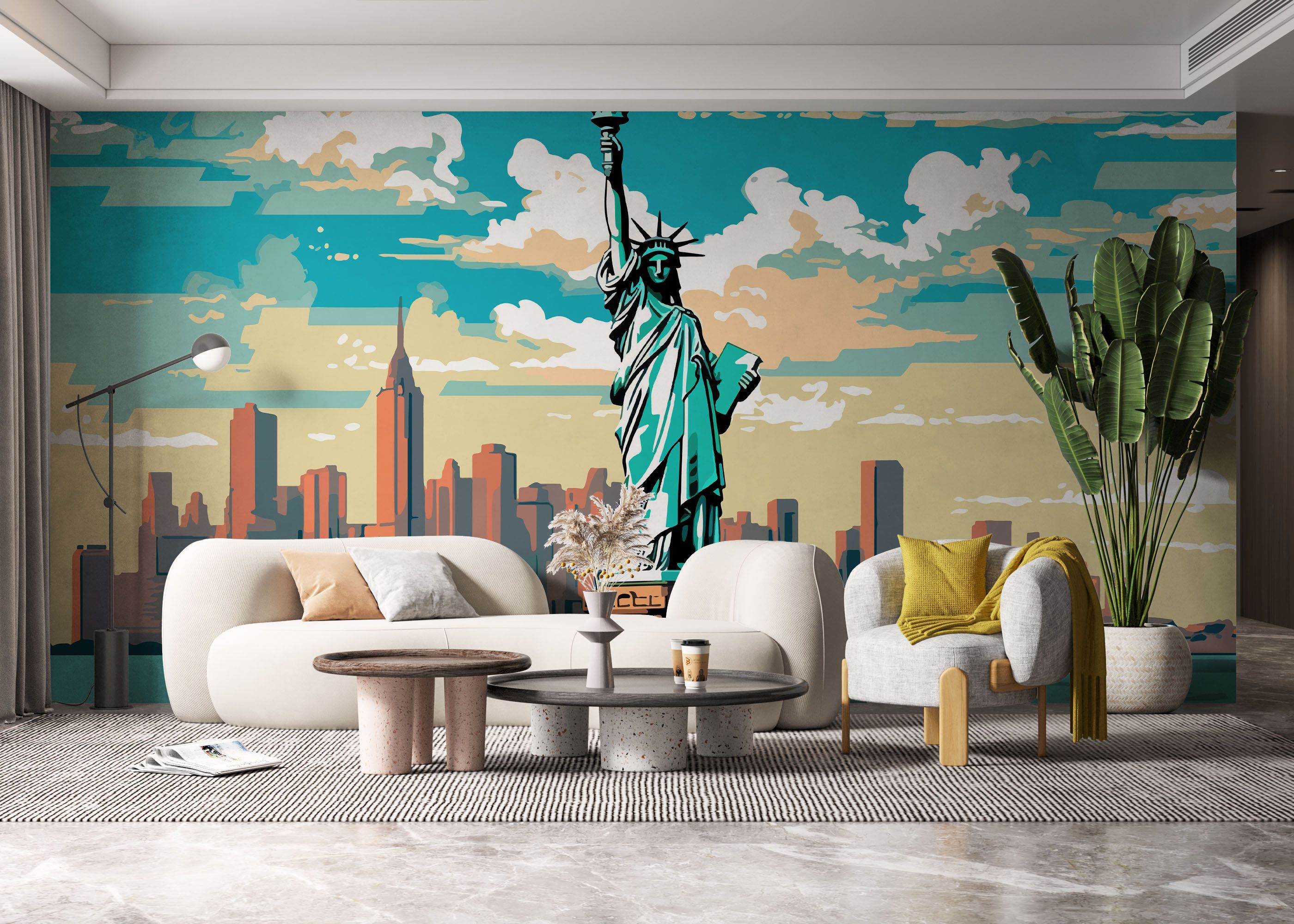 Liberty Statue Cartoon mockup 6