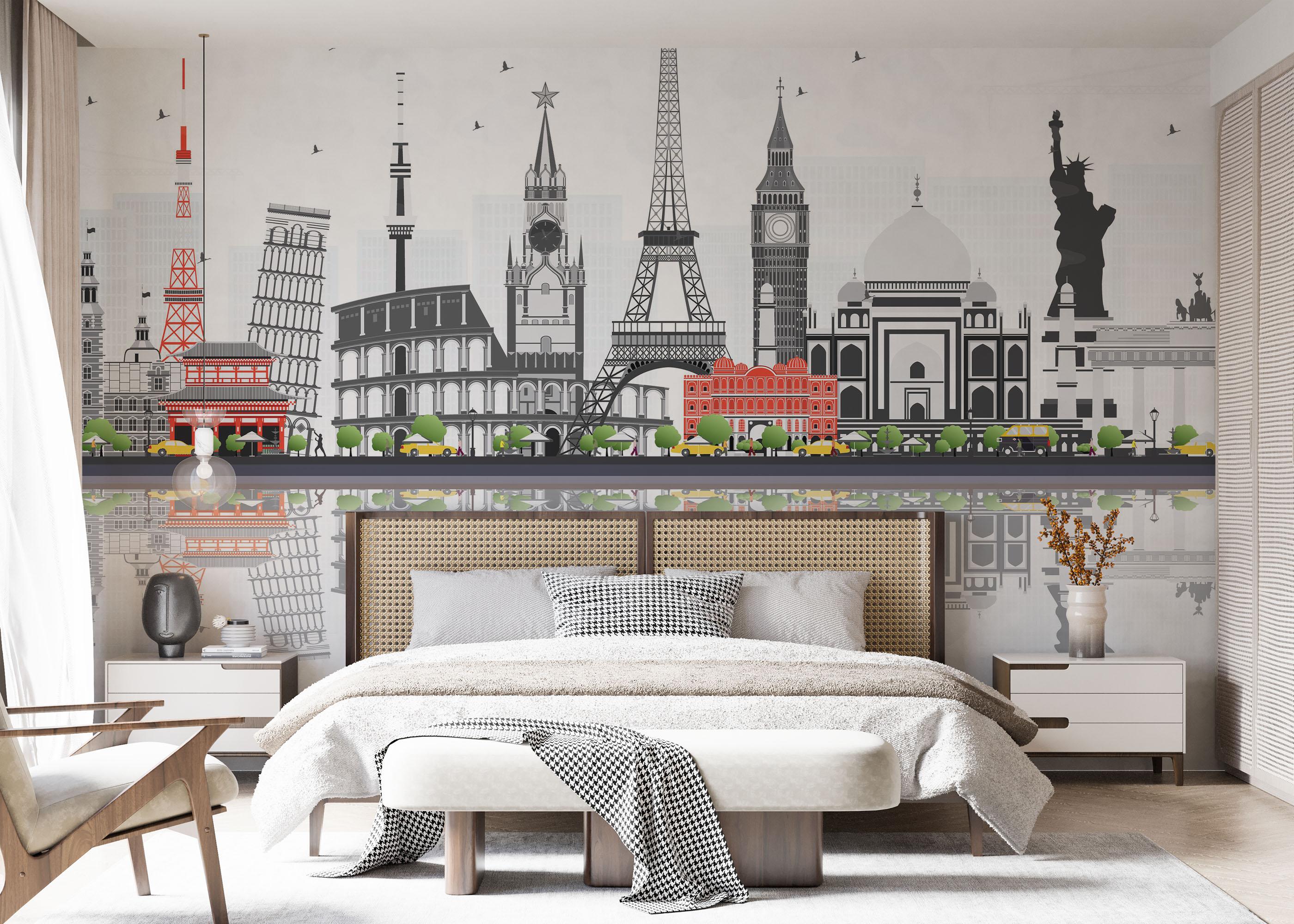 Fototapet Around The World mockup 7