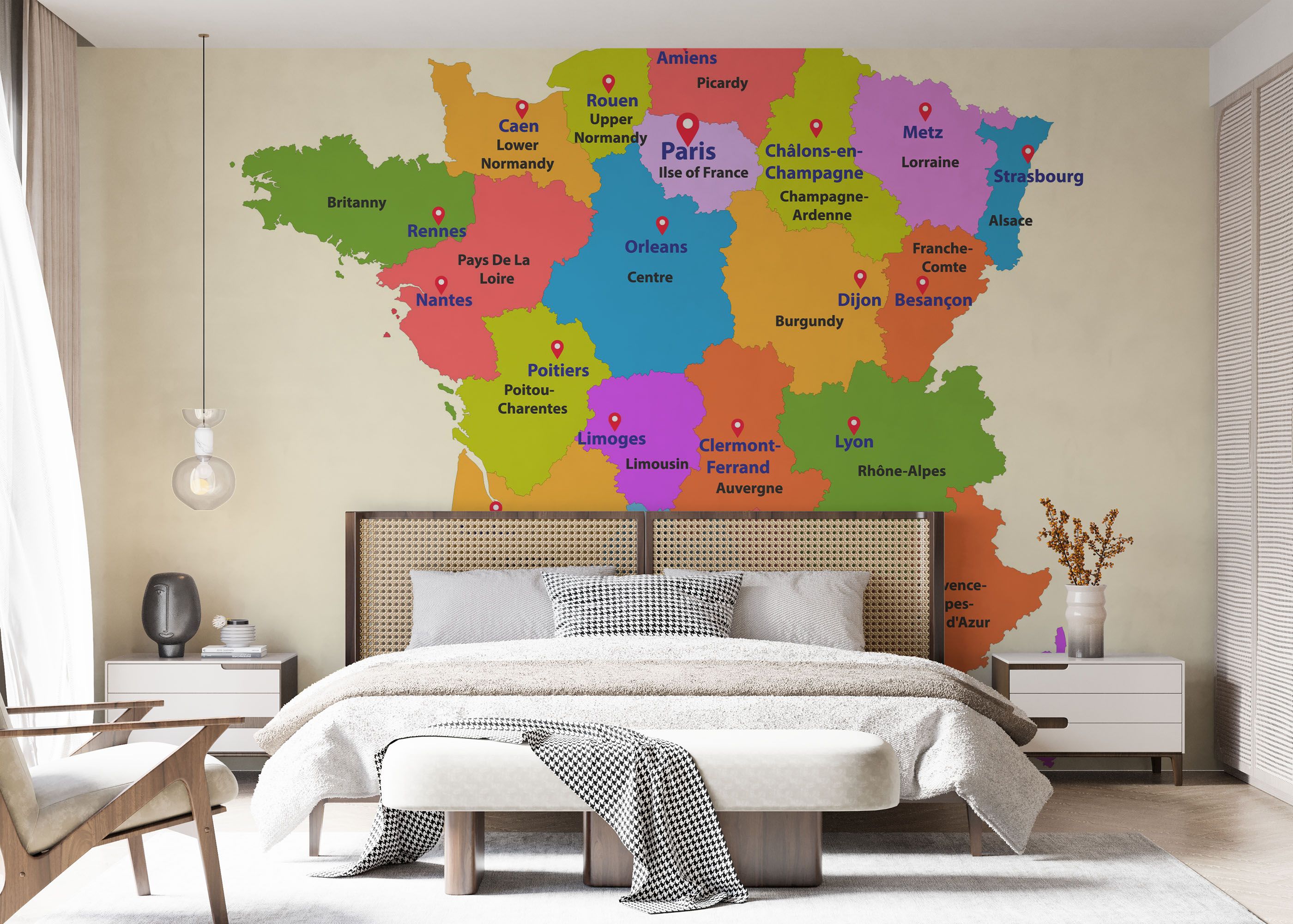 France Colorful Map mockup 7
