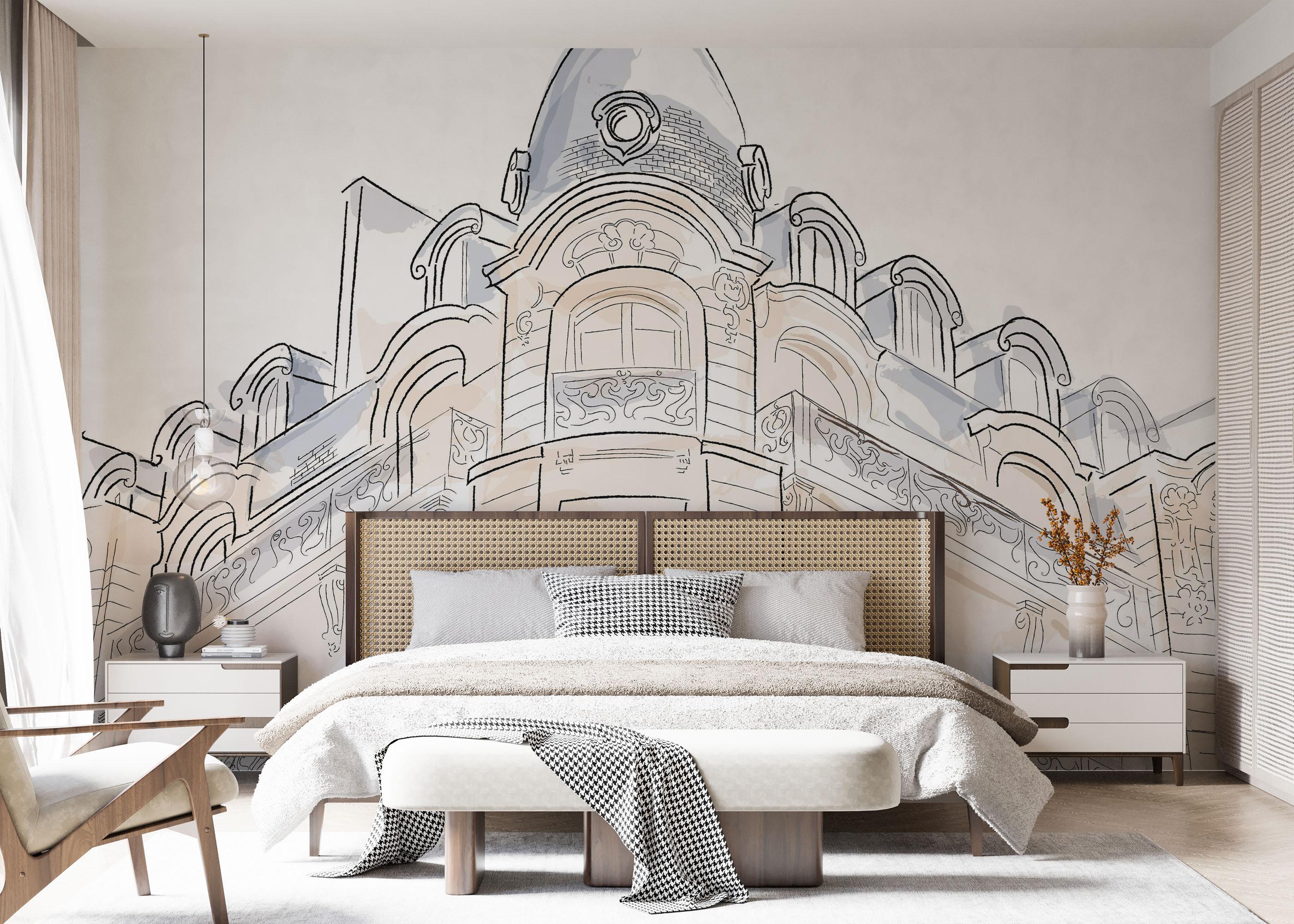 Fototapet Paris Architecture mockup 7