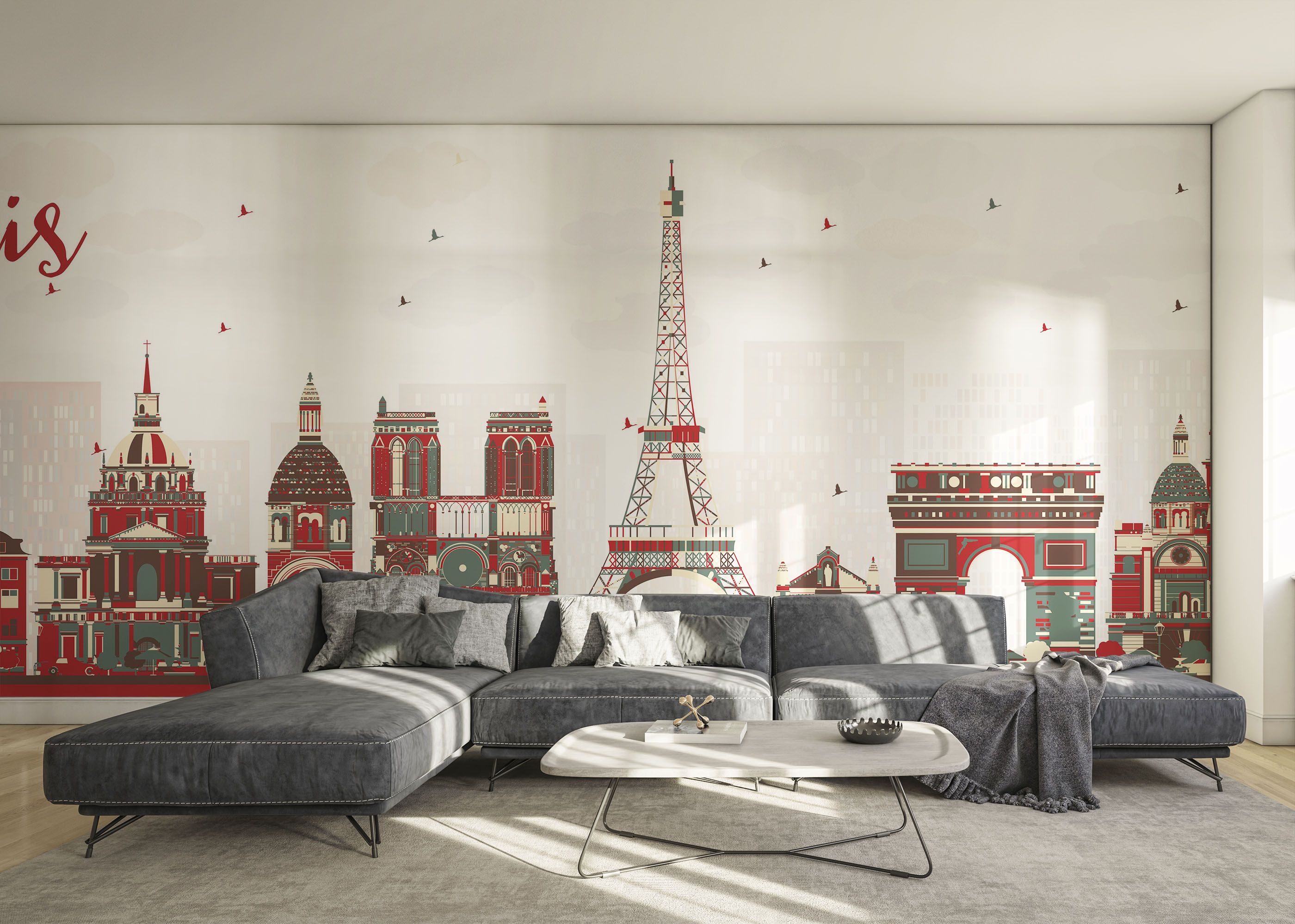 Red Grey Paris mockup 0