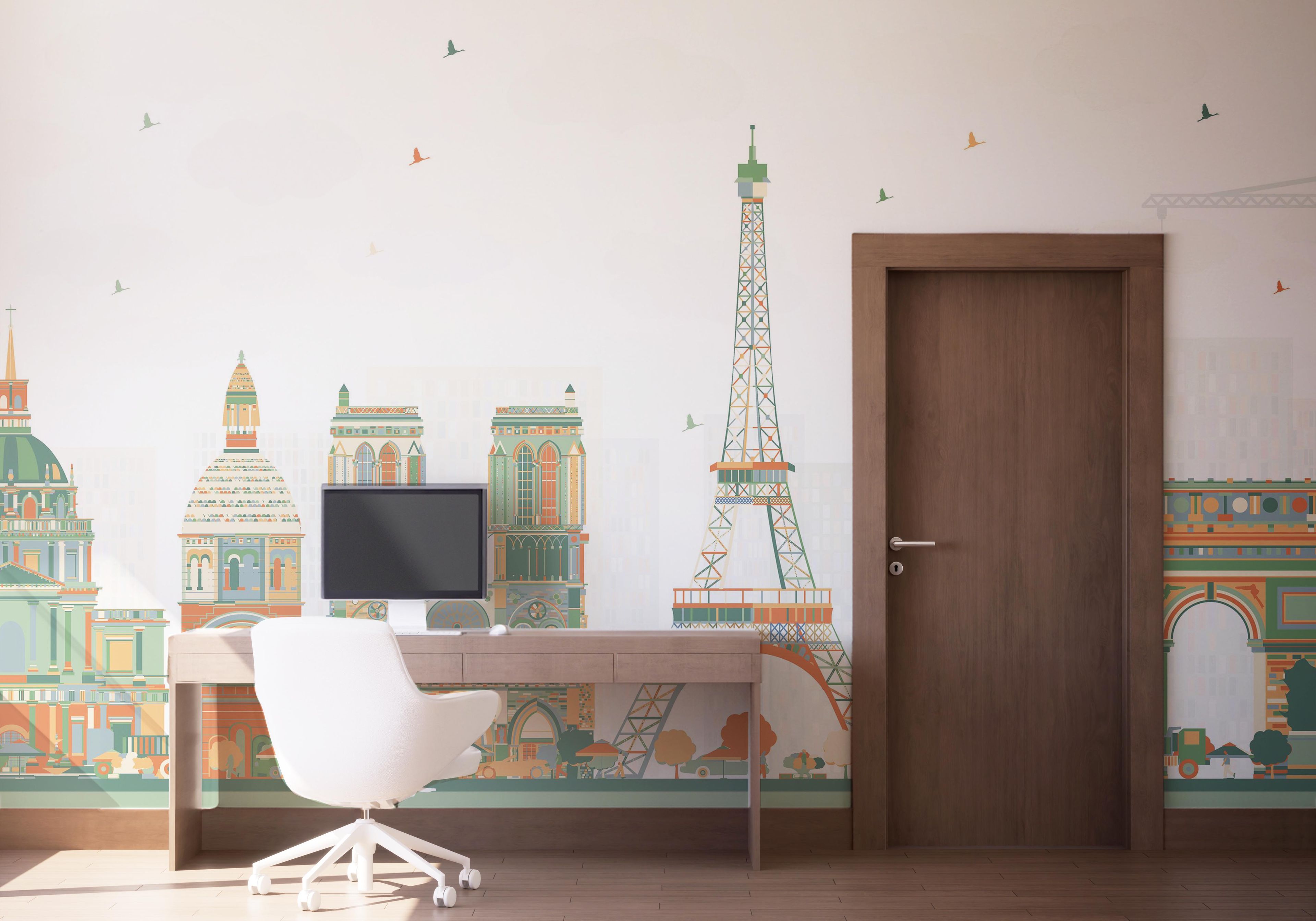 Orange Green Paris mockup 1