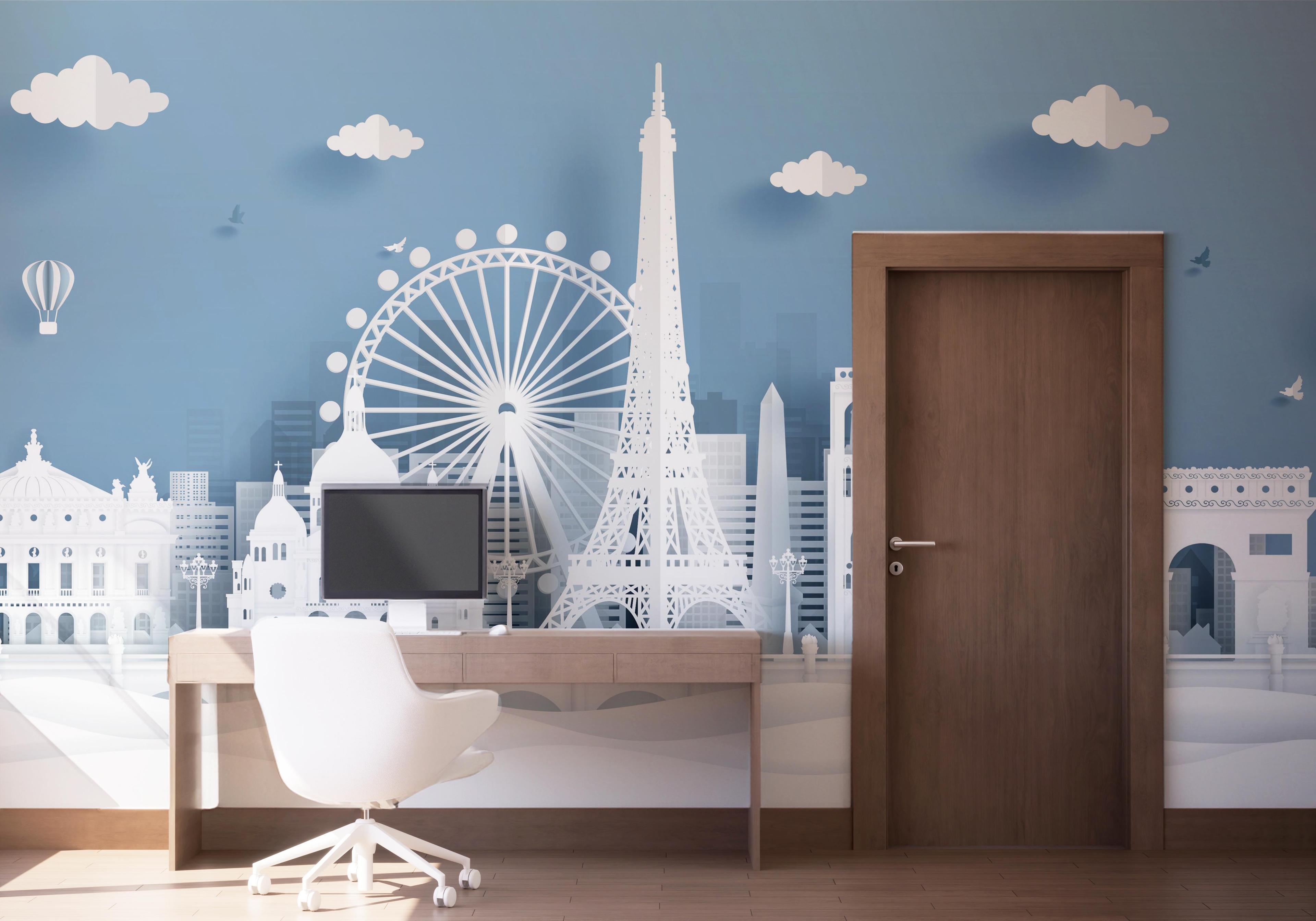 Fototapet Paris 3d Art mockup 1