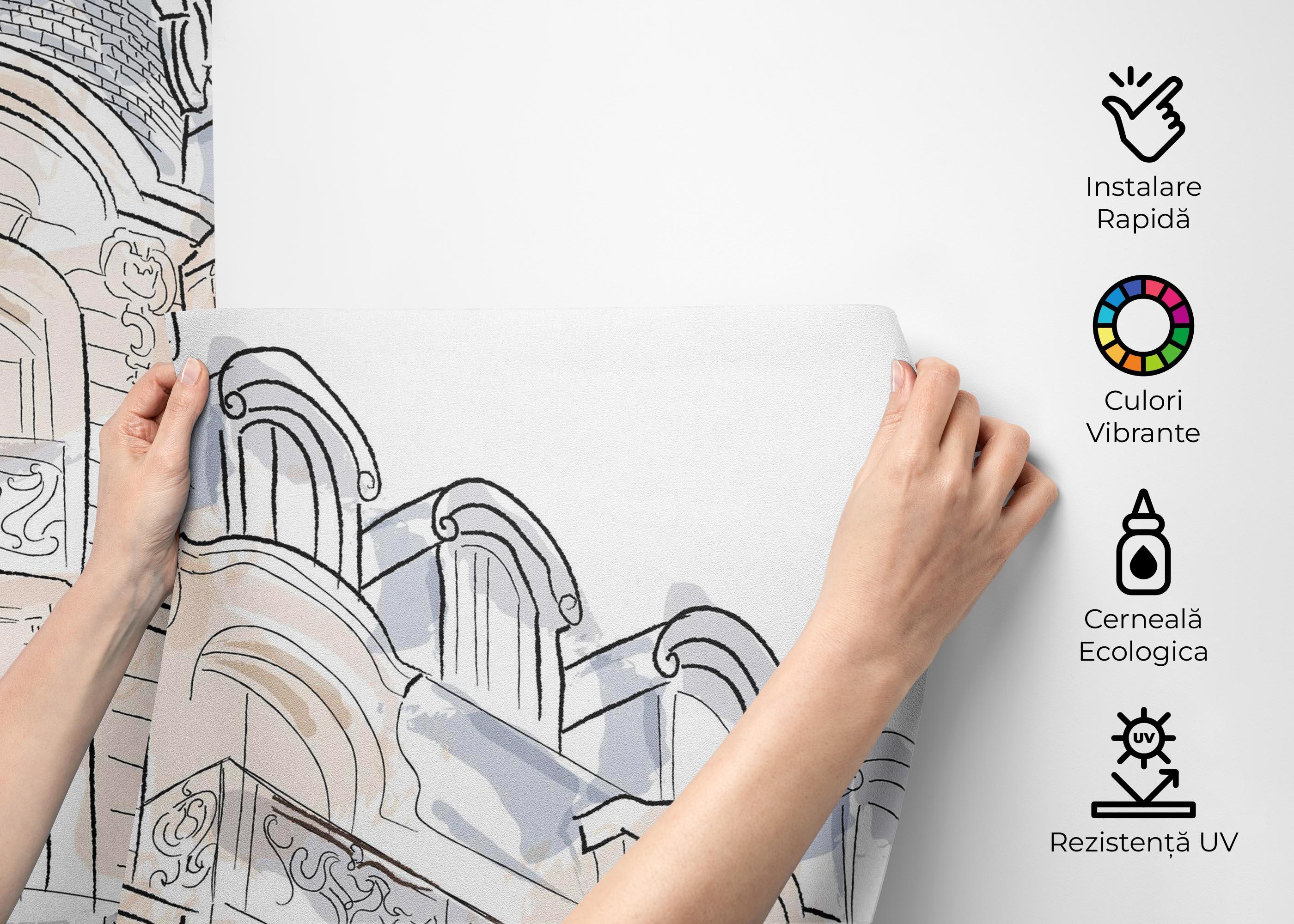 Fototapet Paris Architecture mockup 2