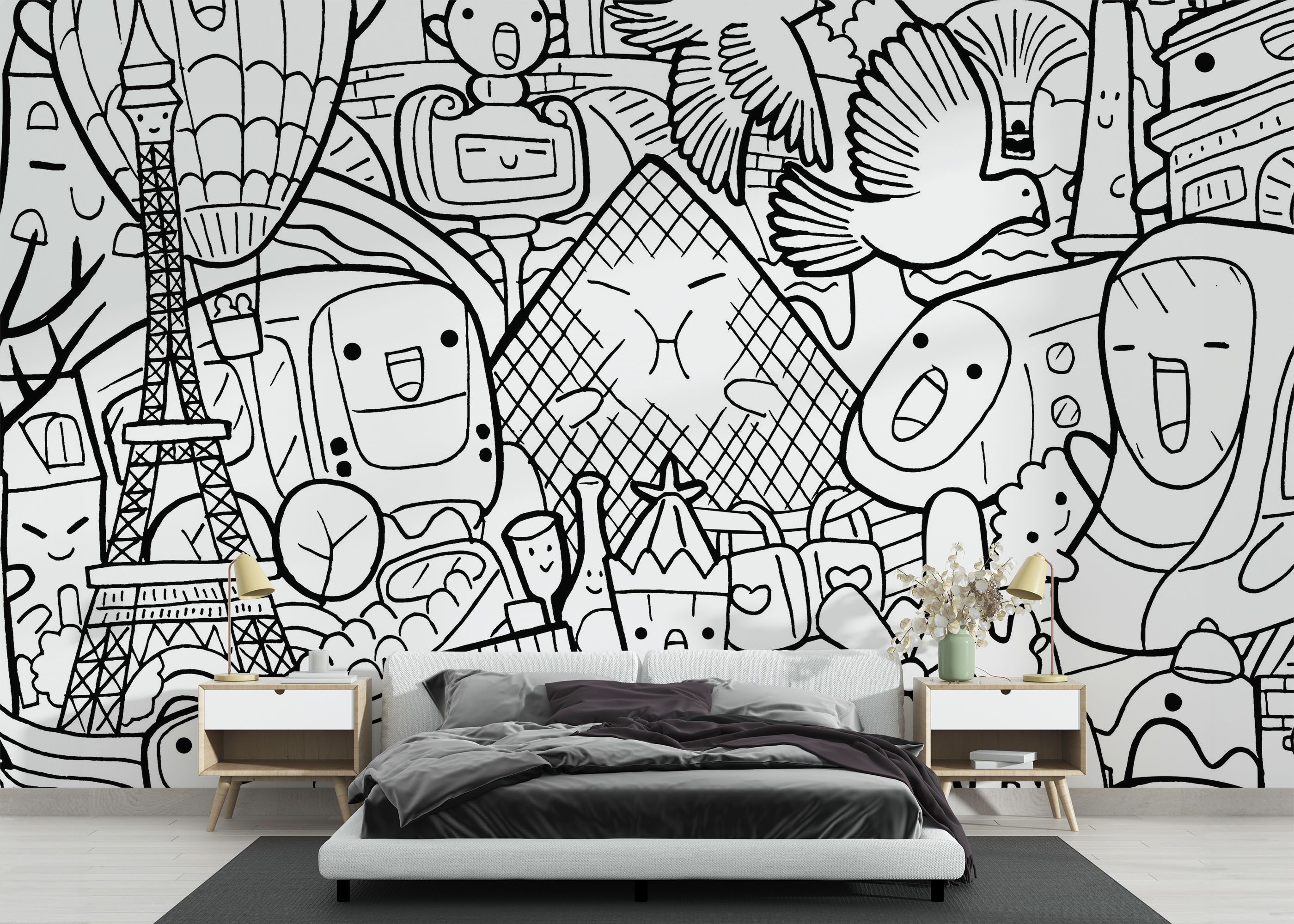 Paris Doodle mockup 3