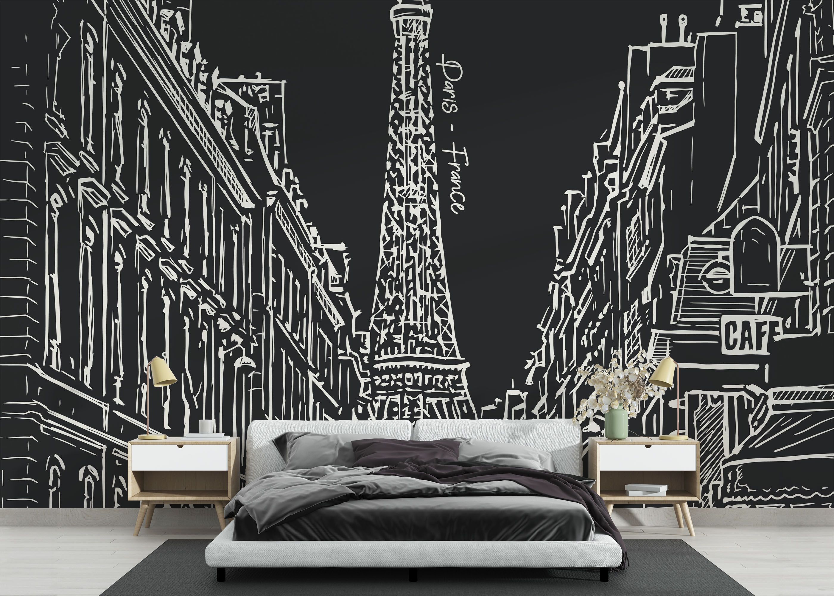 White Paris Sketch mockup 3