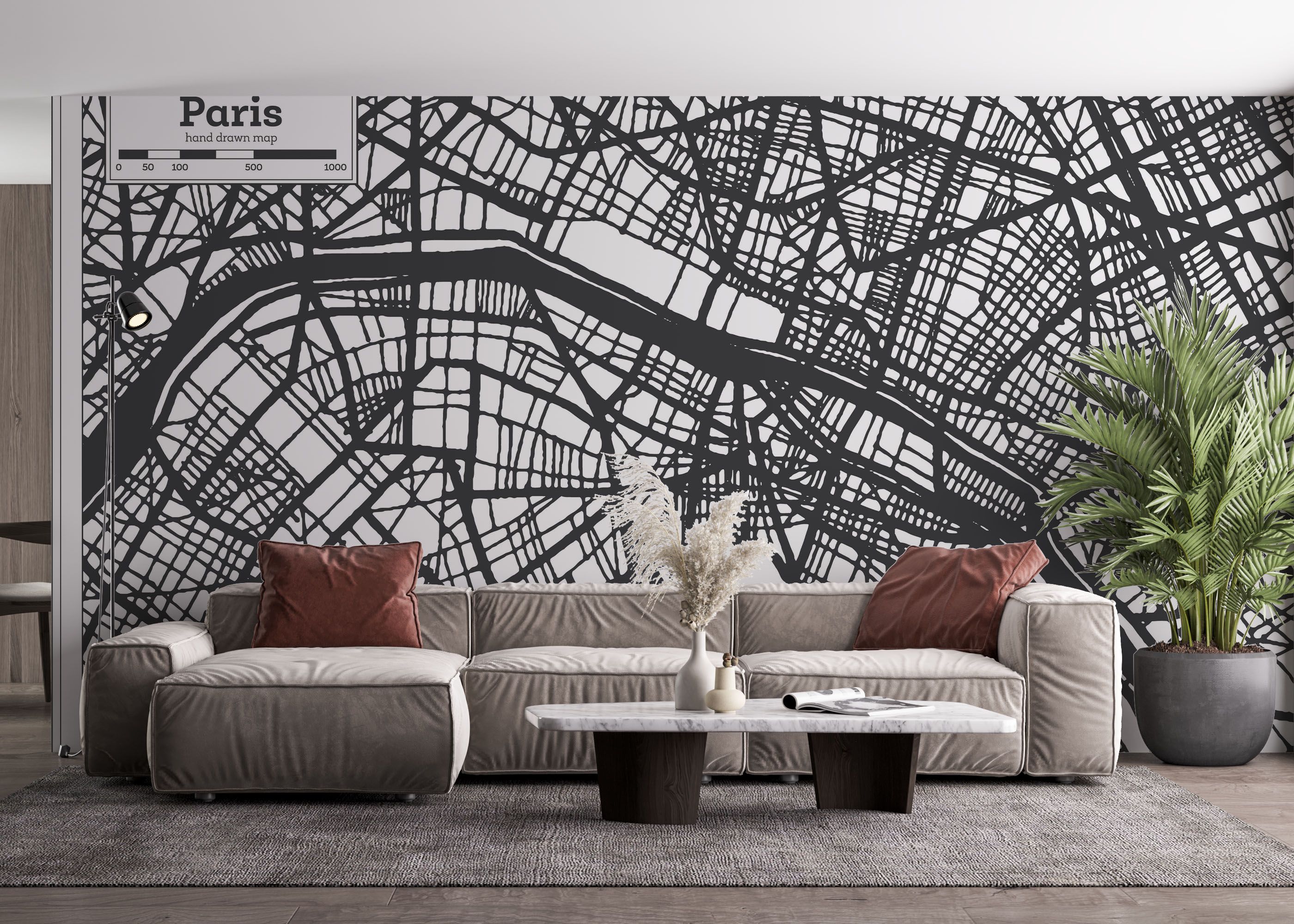 Paris City Map mockup 4
