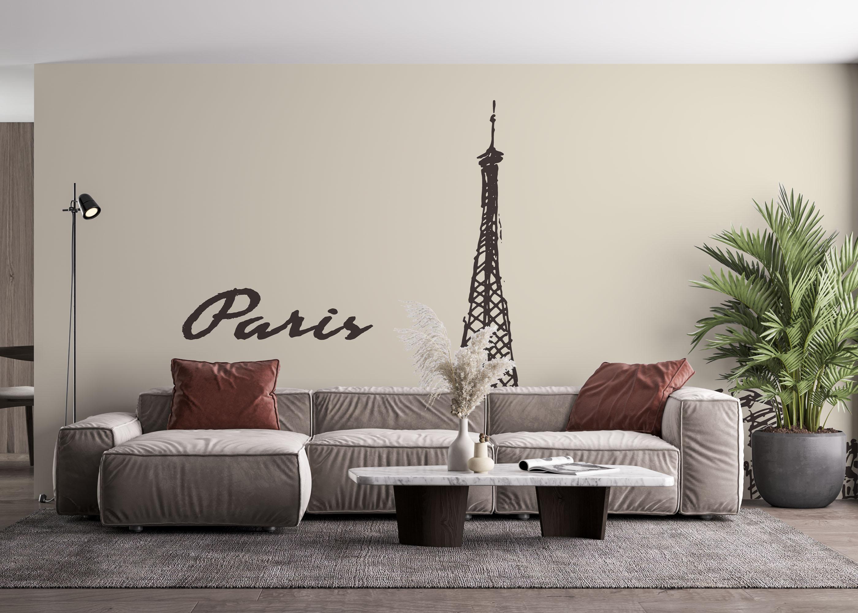 Fototapet Paris Sketch mockup 4