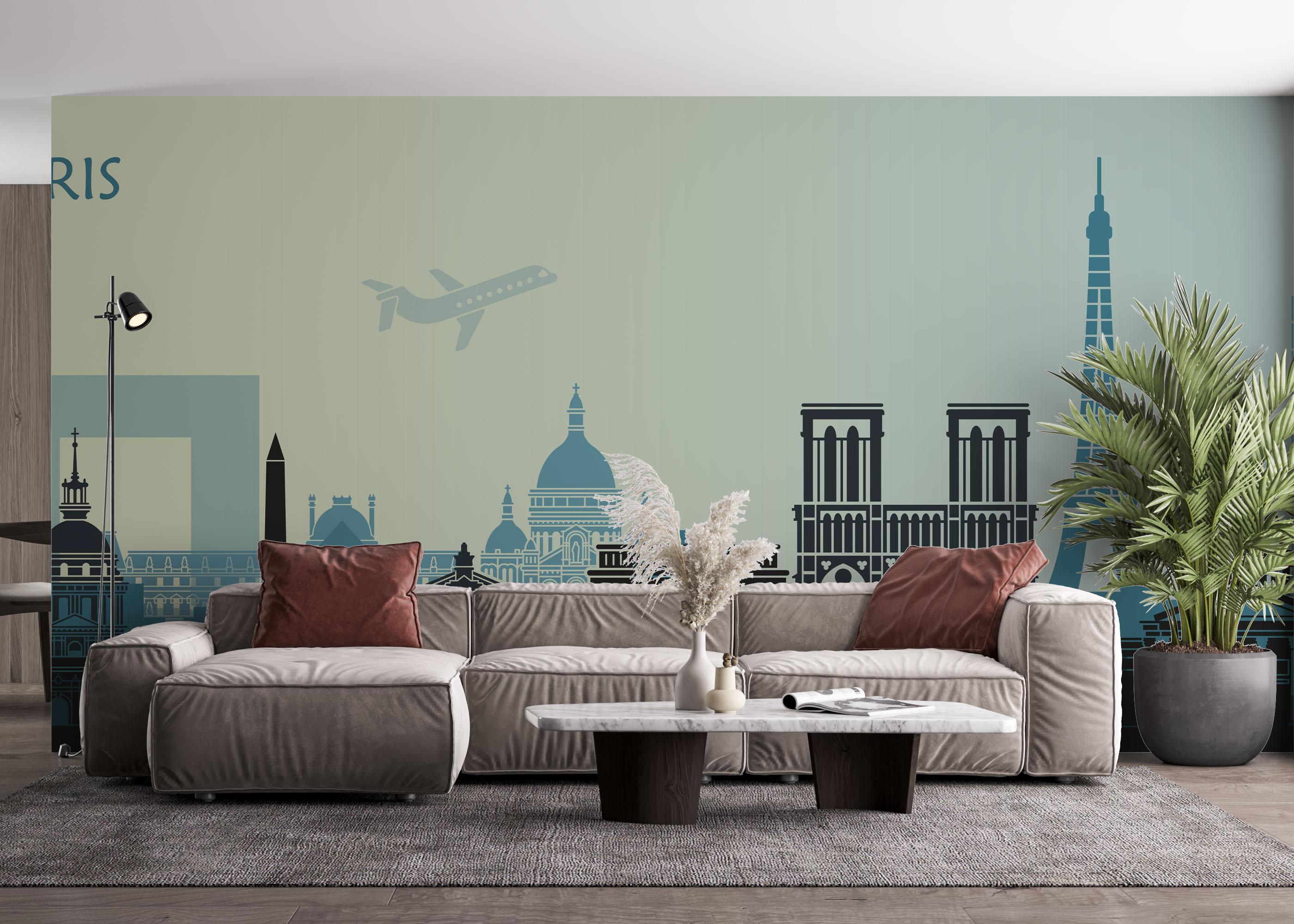 Fototapet Paris Travel mockup 4