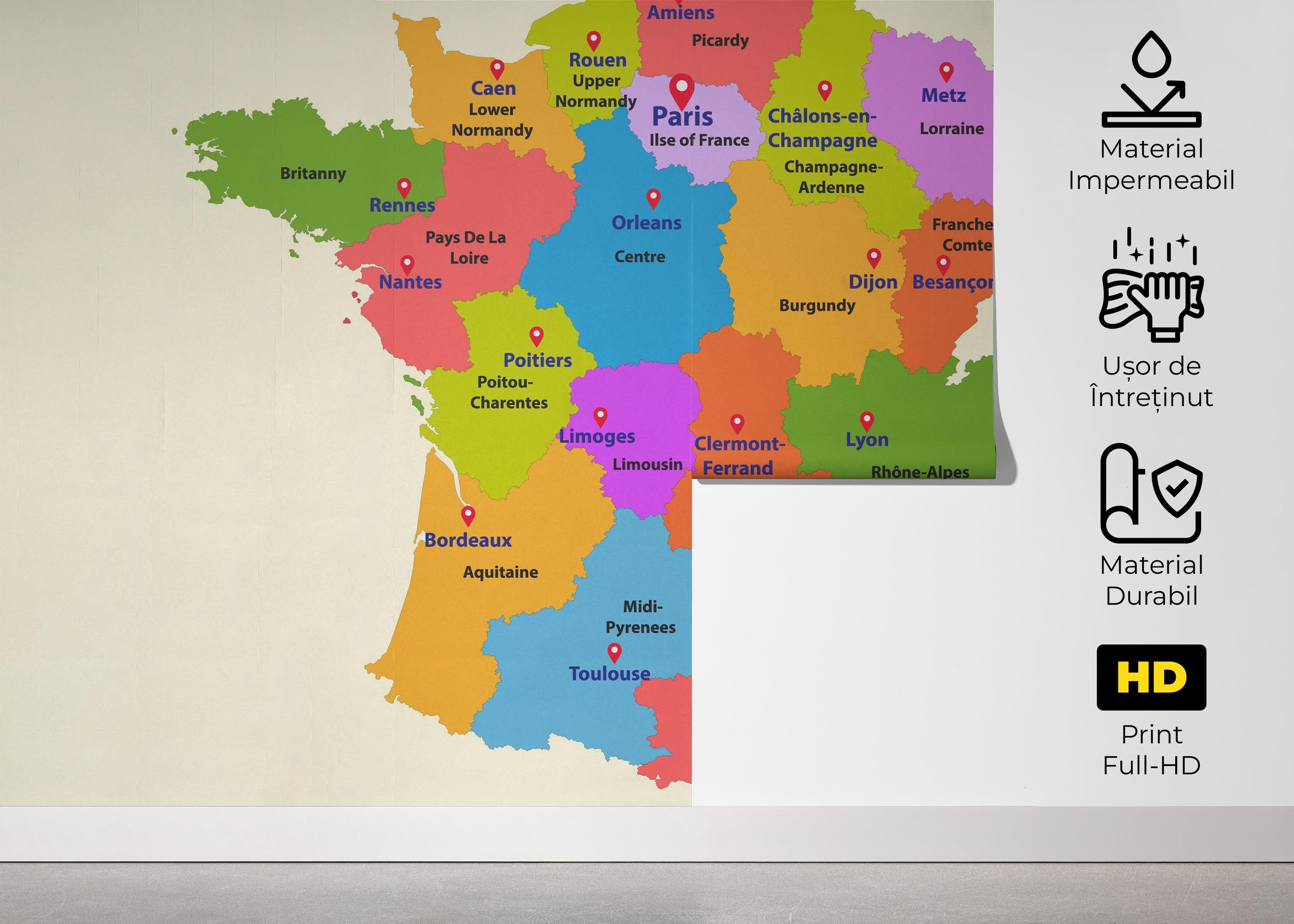 France Colorful Map mockup 5