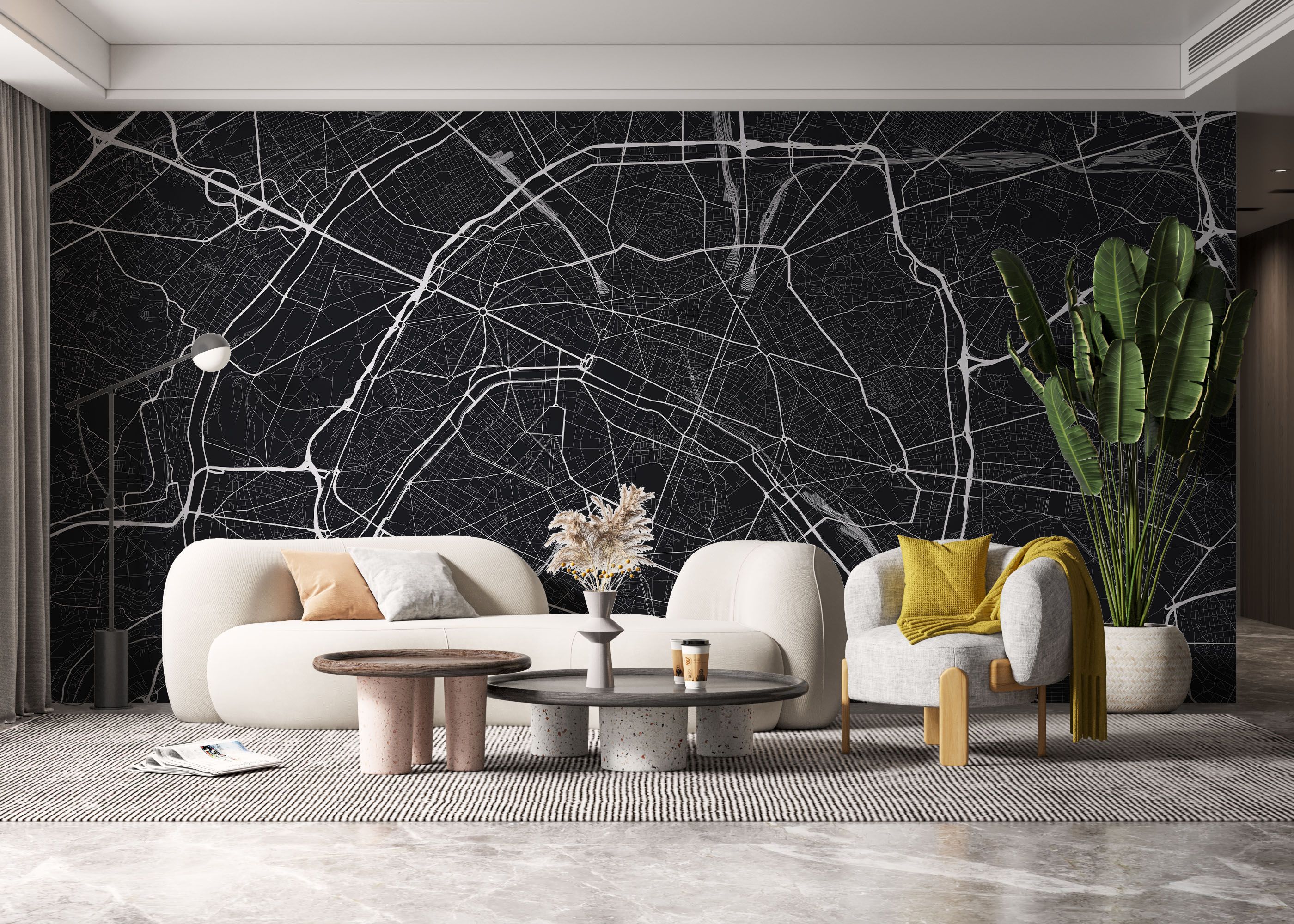 Paris Dark Map mockup 6