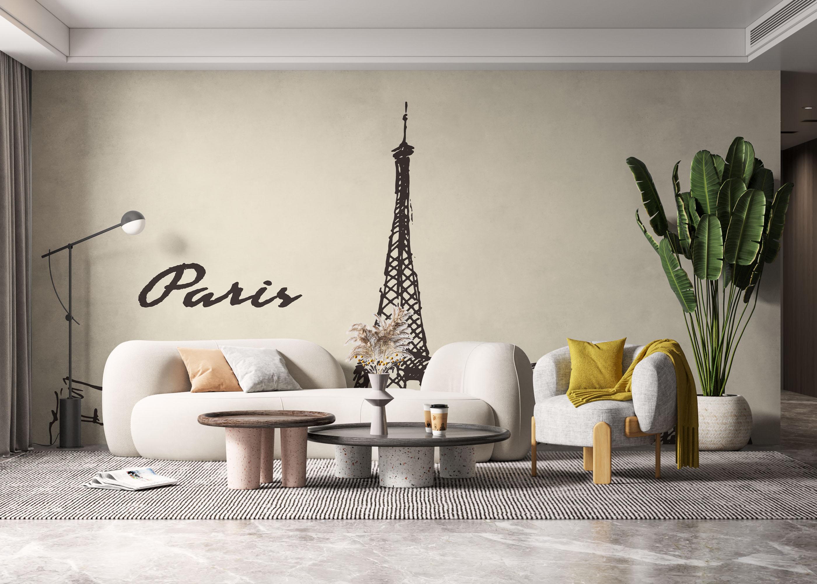 Fototapet Paris Sketch mockup 6