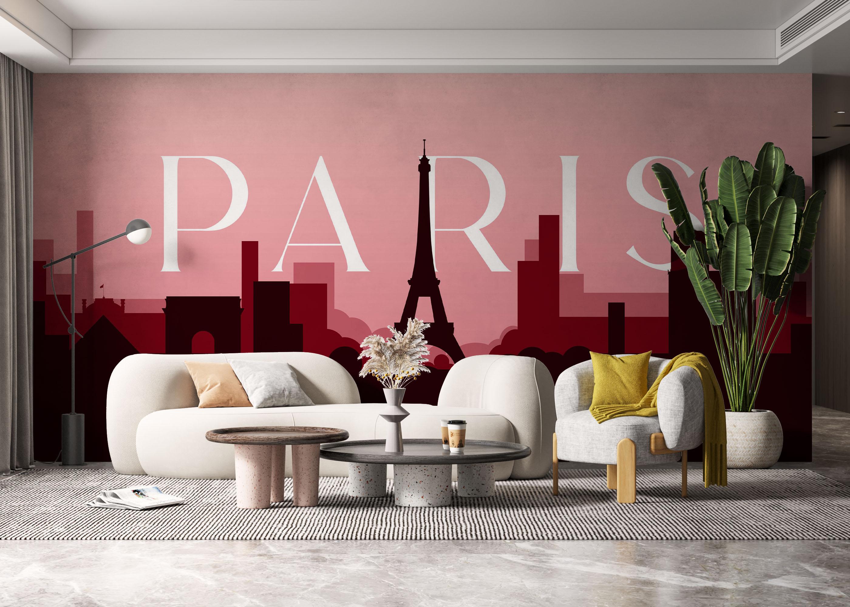 Fototapet Red Light Paris mockup 6