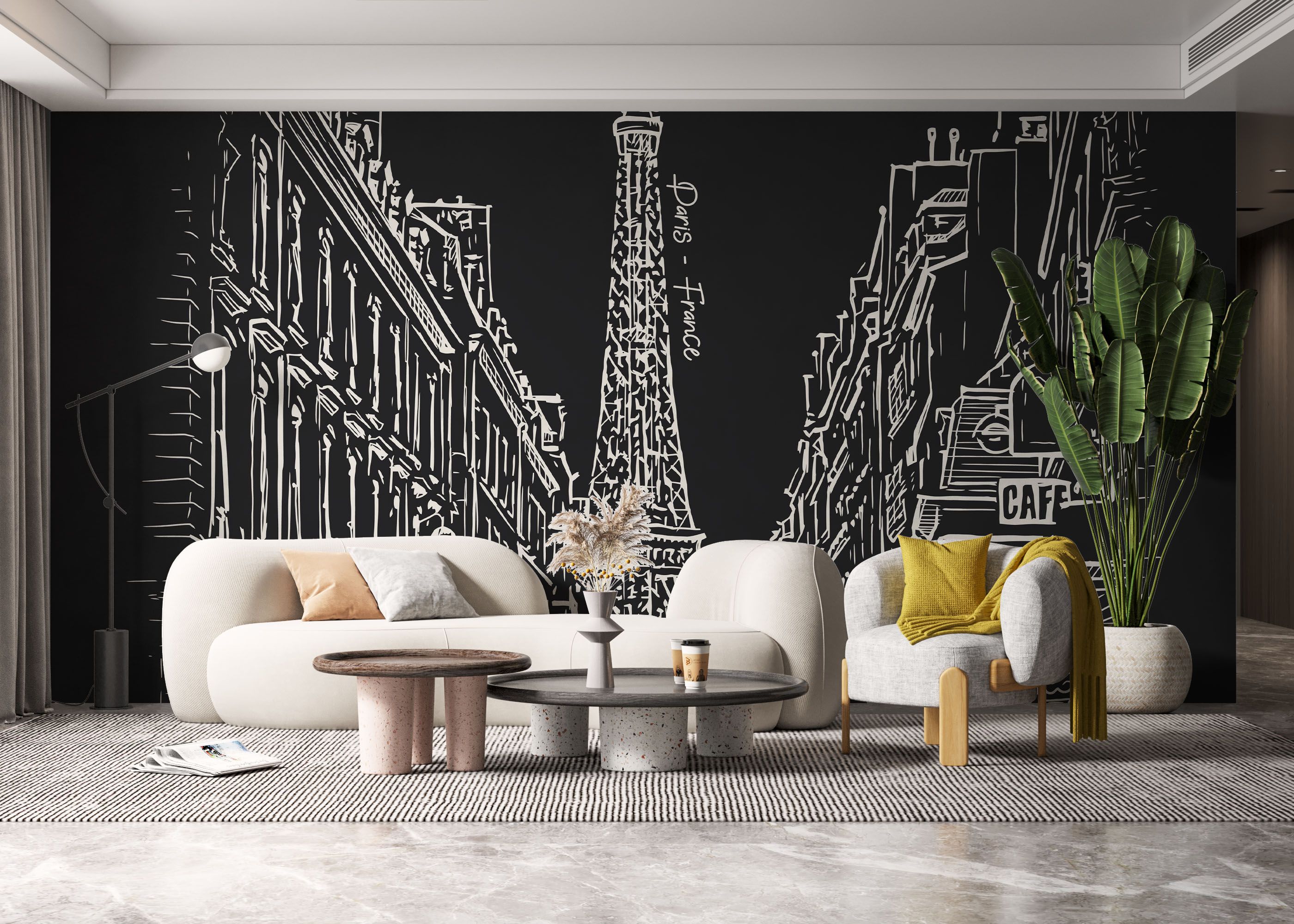 White Paris Sketch mockup 6