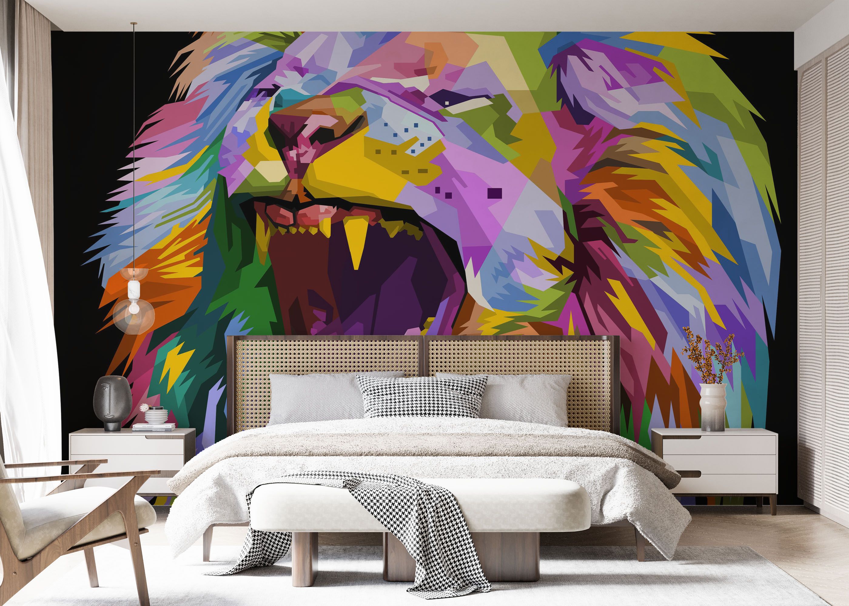 Angry Lion Head mockup 7