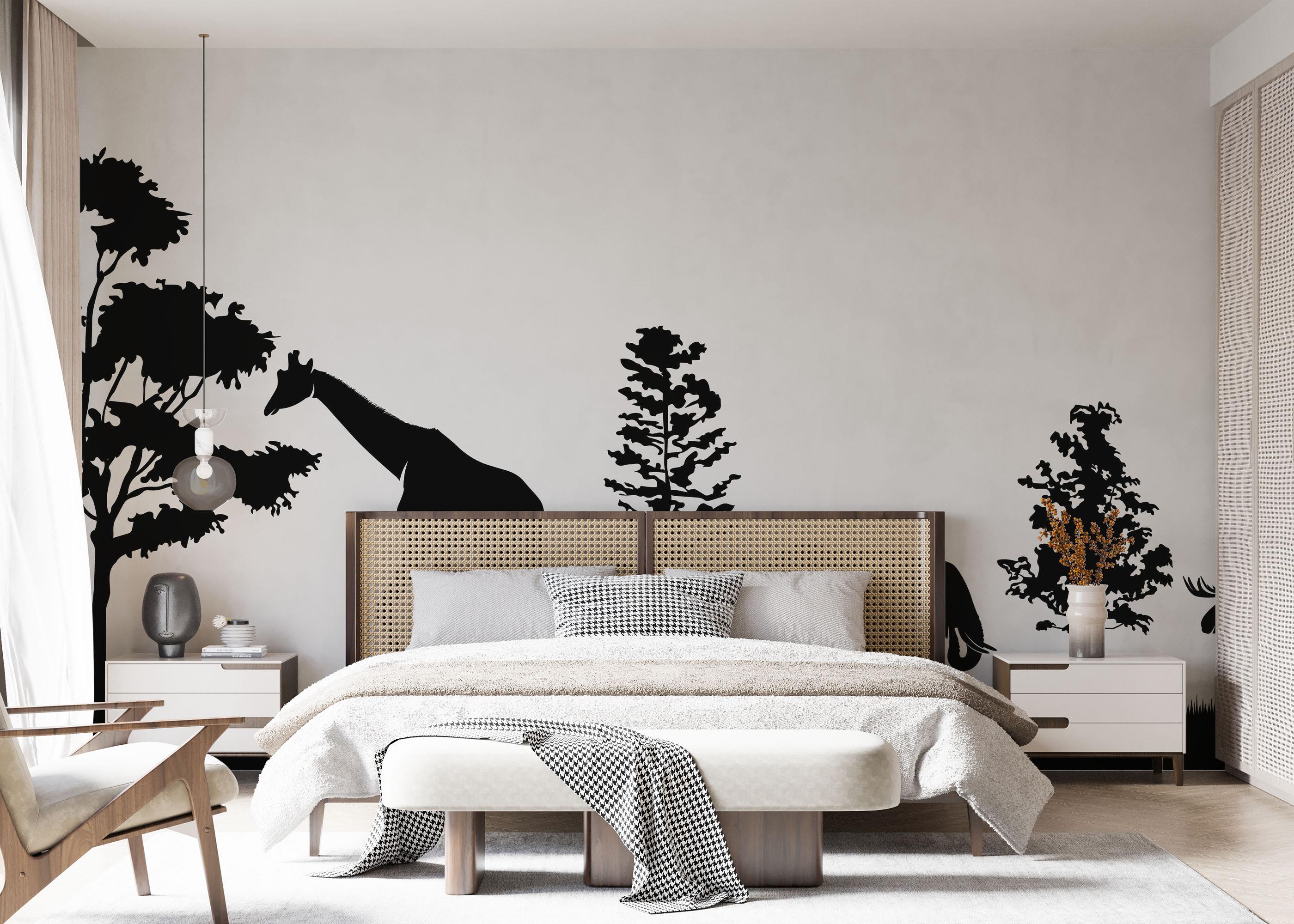 Fototapet Animal Shilouette mockup 7