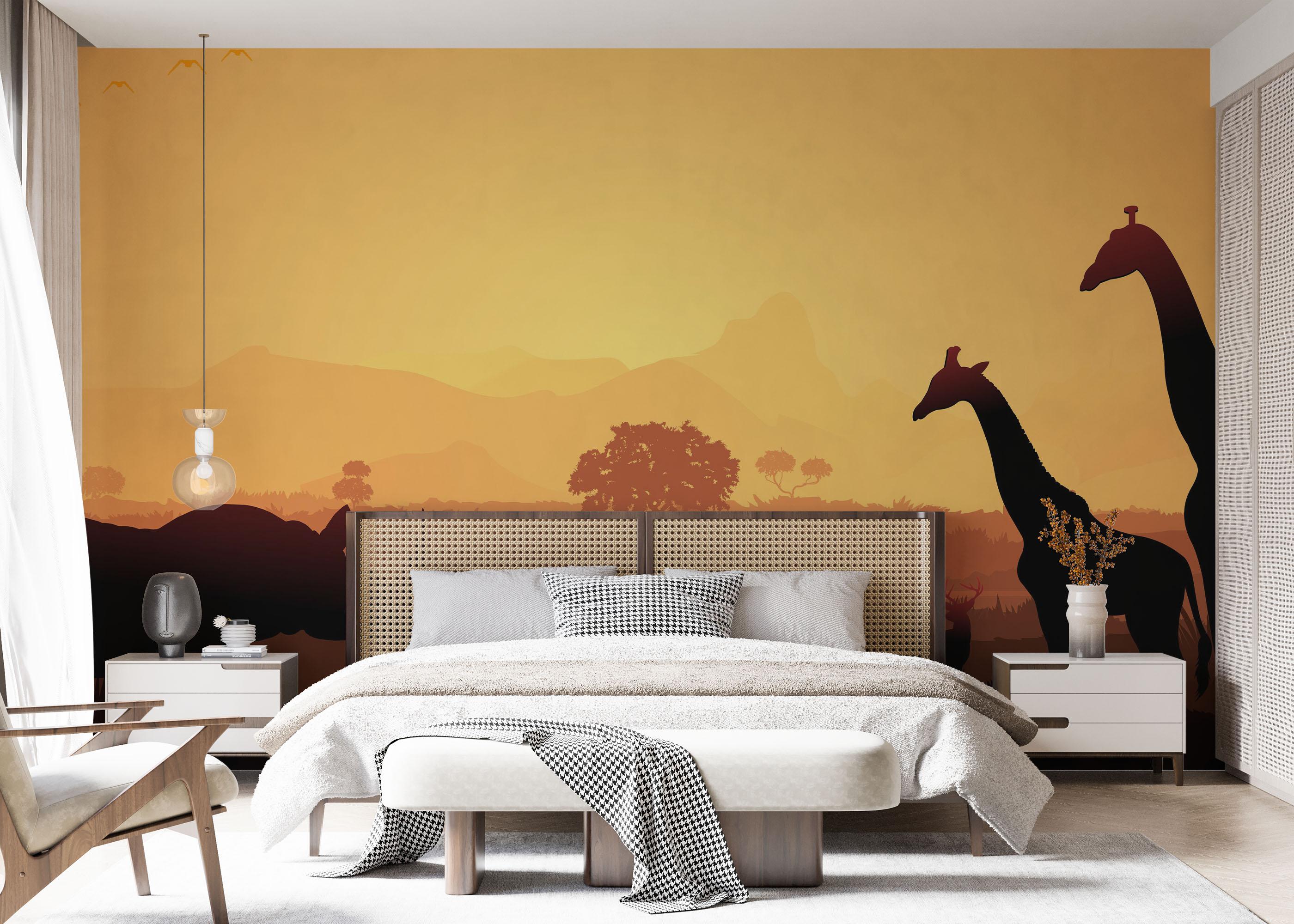 Fototapet Animal Sunset View mockup 7