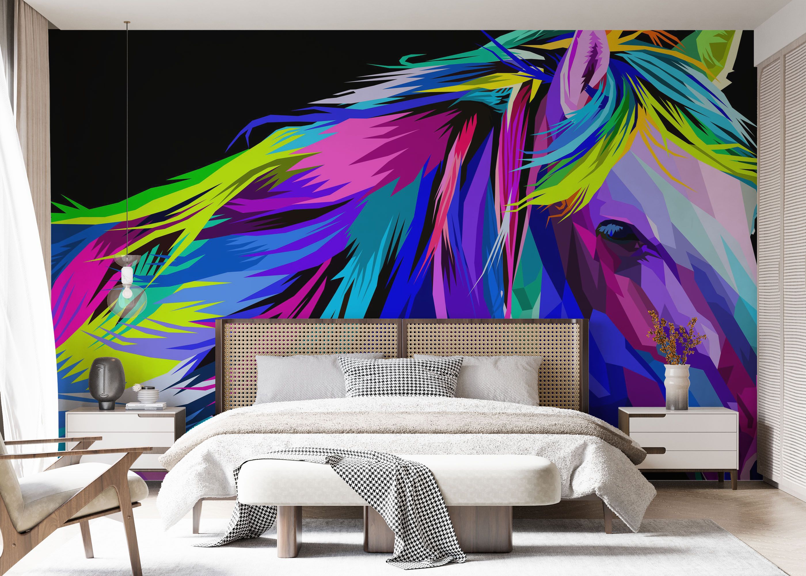 Beautiful Color Horse mockup 7