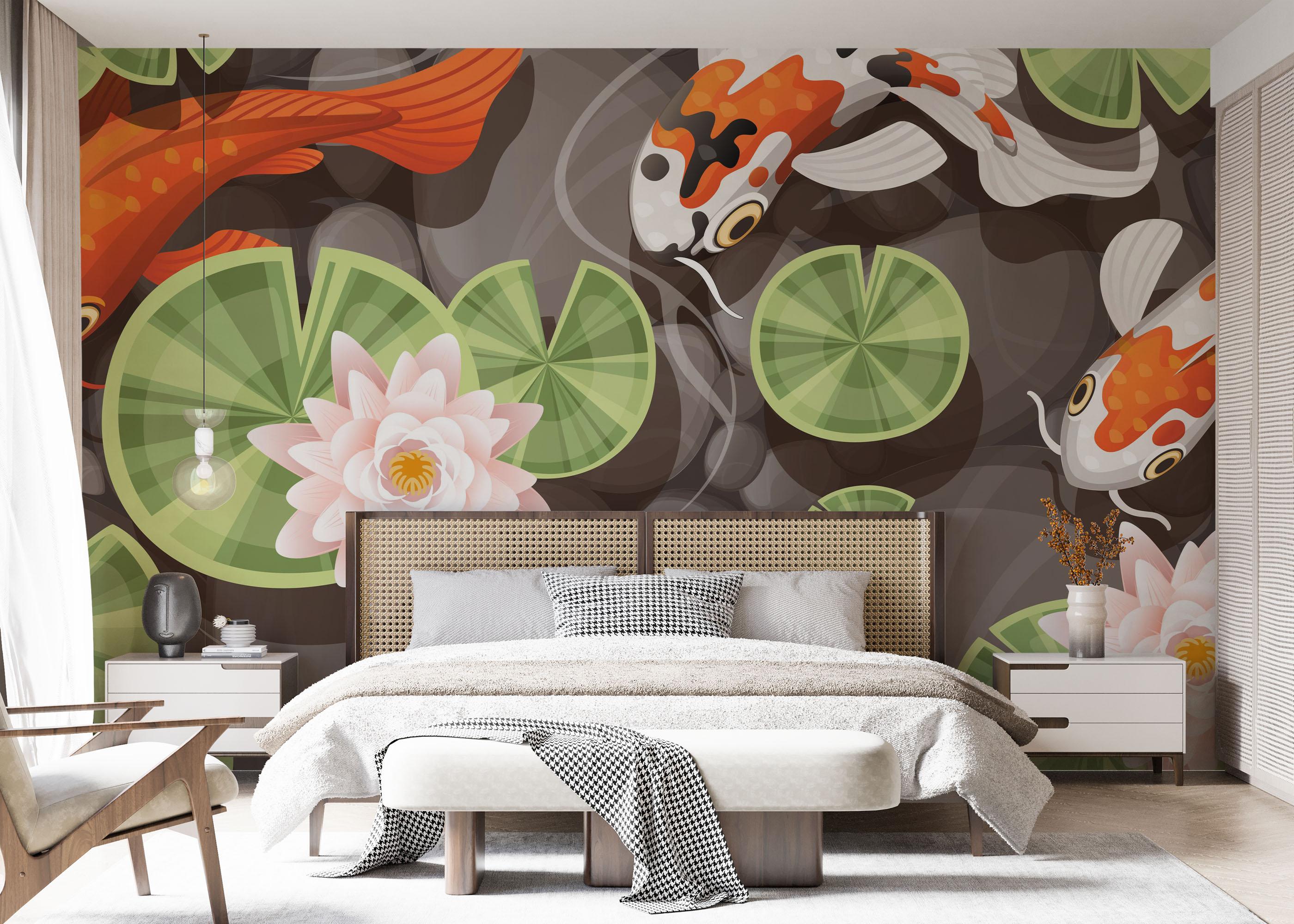 Fototapet Big Eye Koi mockup 7