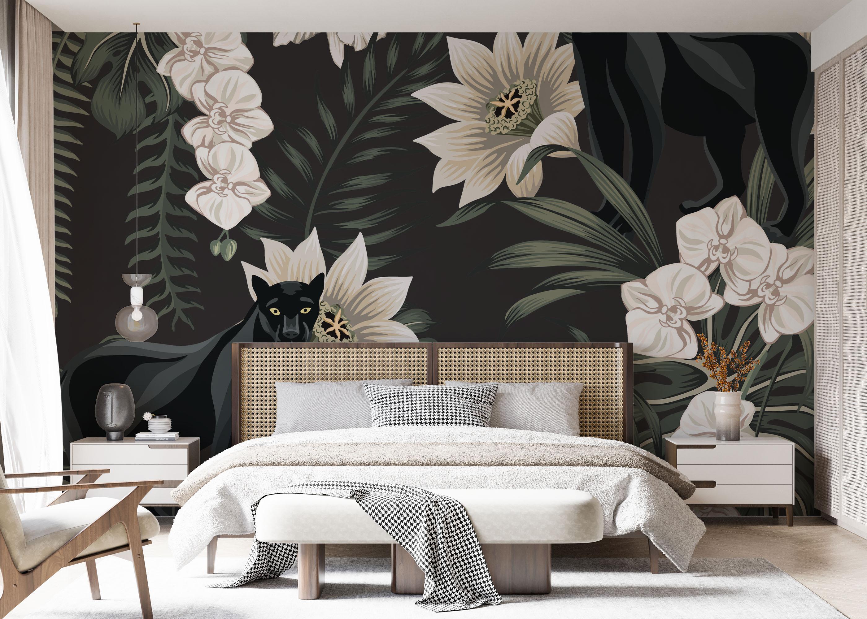 Fototapet Black Panther Art mockup 7