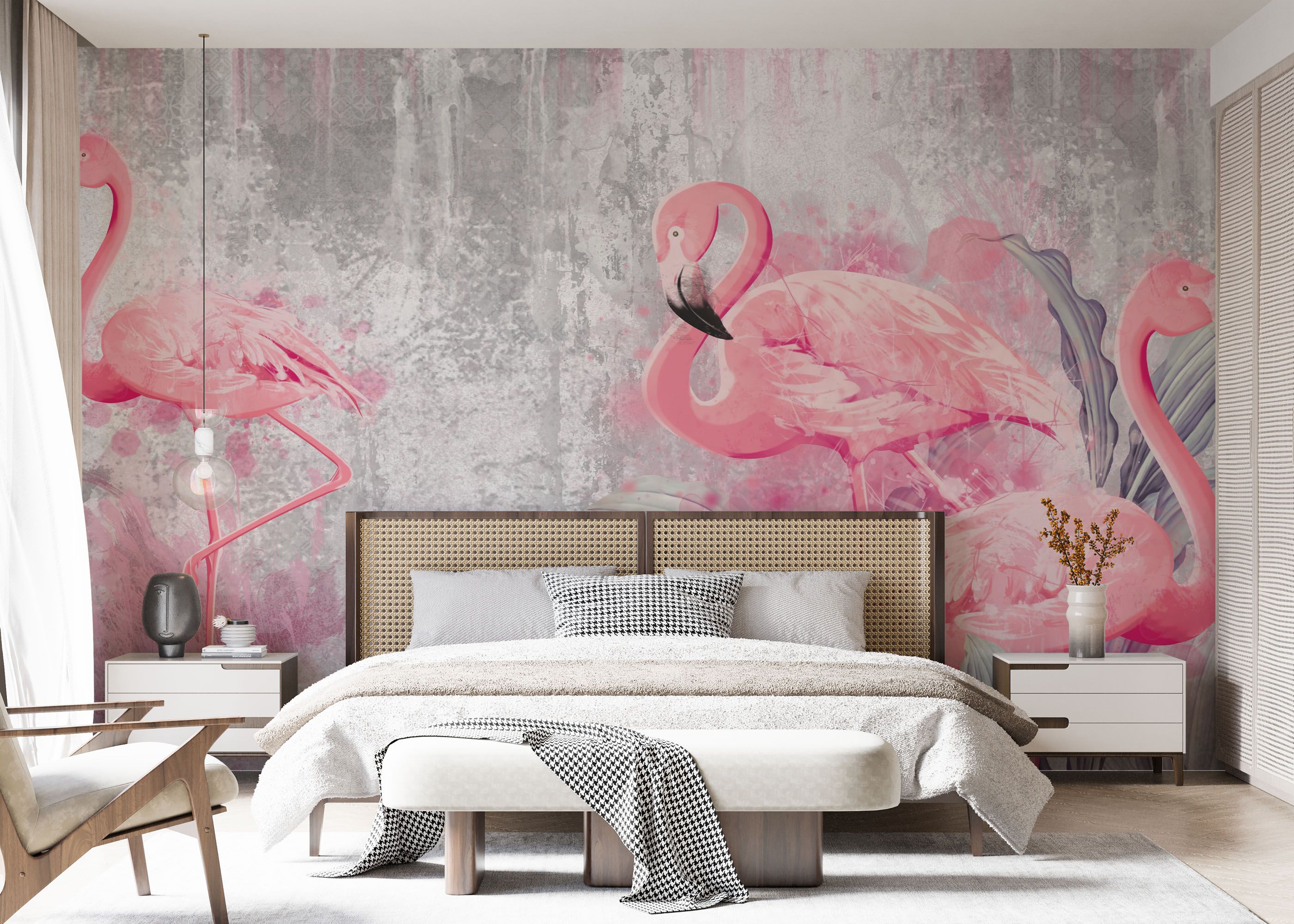 Grungy Flamingo mockup 7