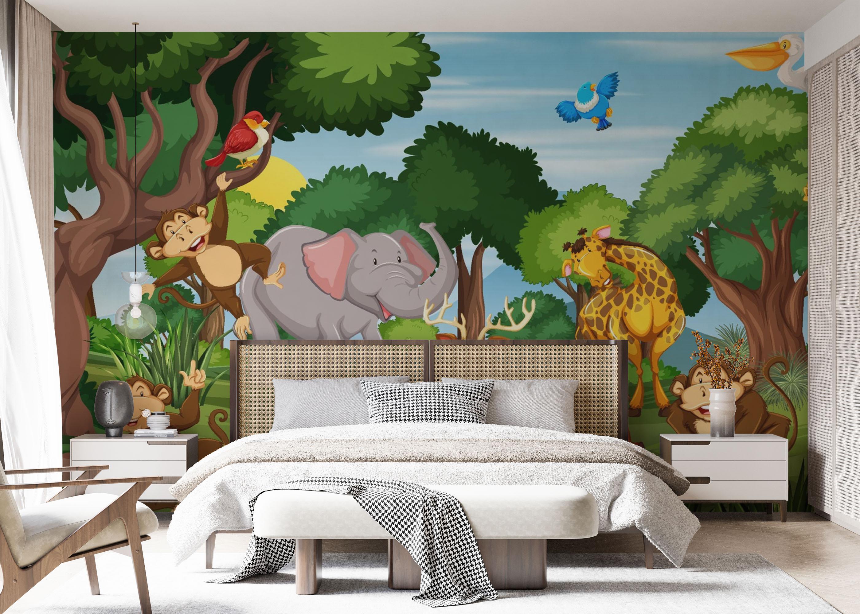 Fototapet Wild Animal Running mockup 7