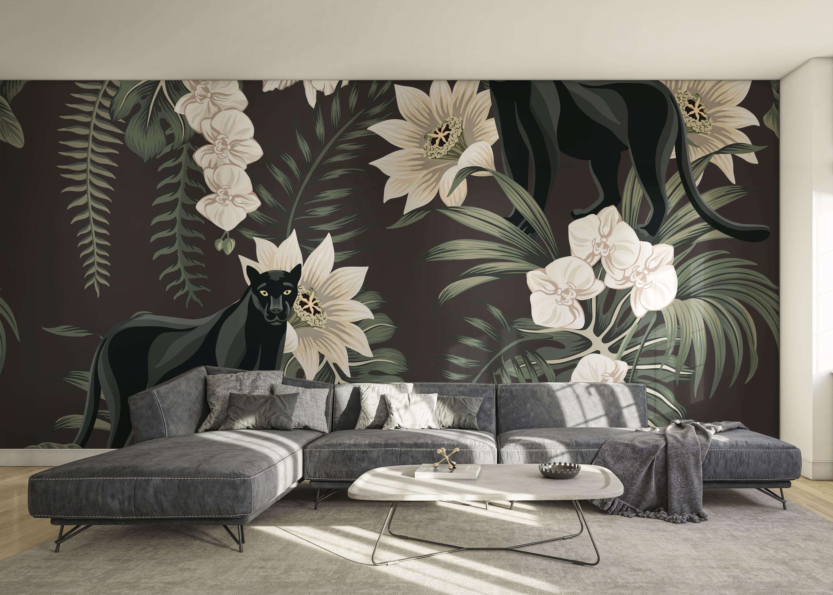 Fototapet Black Panther Art mockup 0