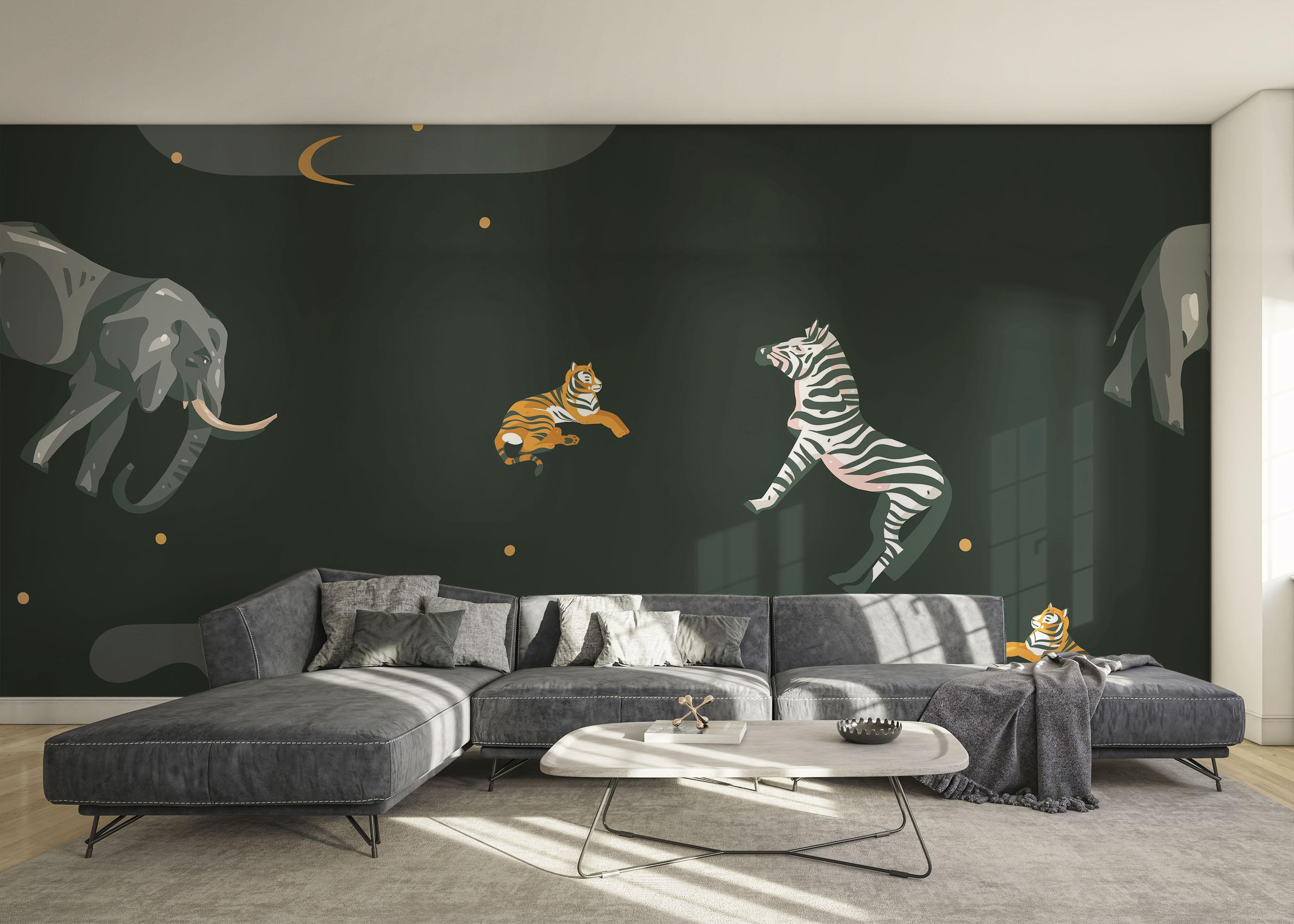 Fototapet Cartoon Animals mockup 0