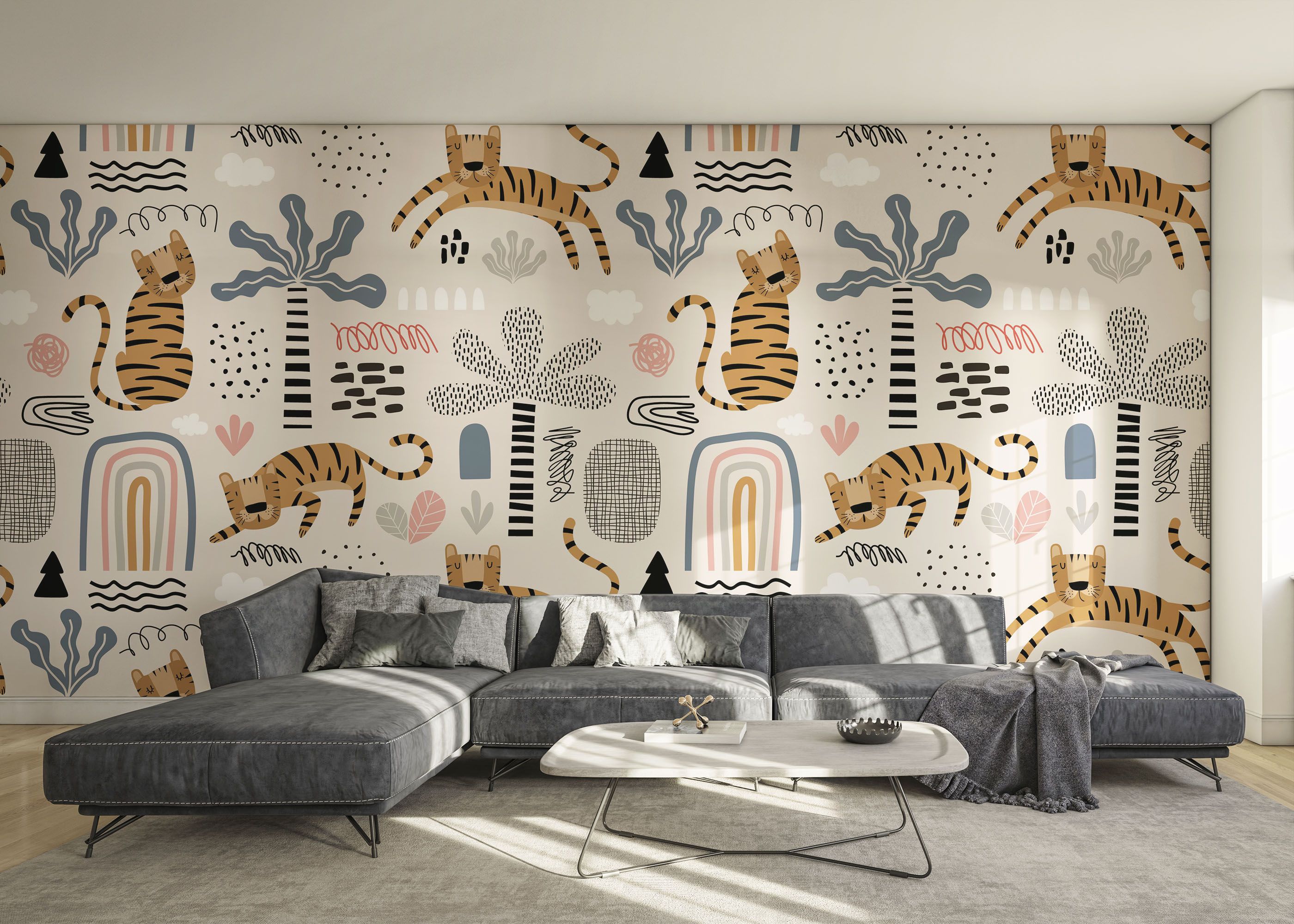 Cute Tiger Art mockup 0