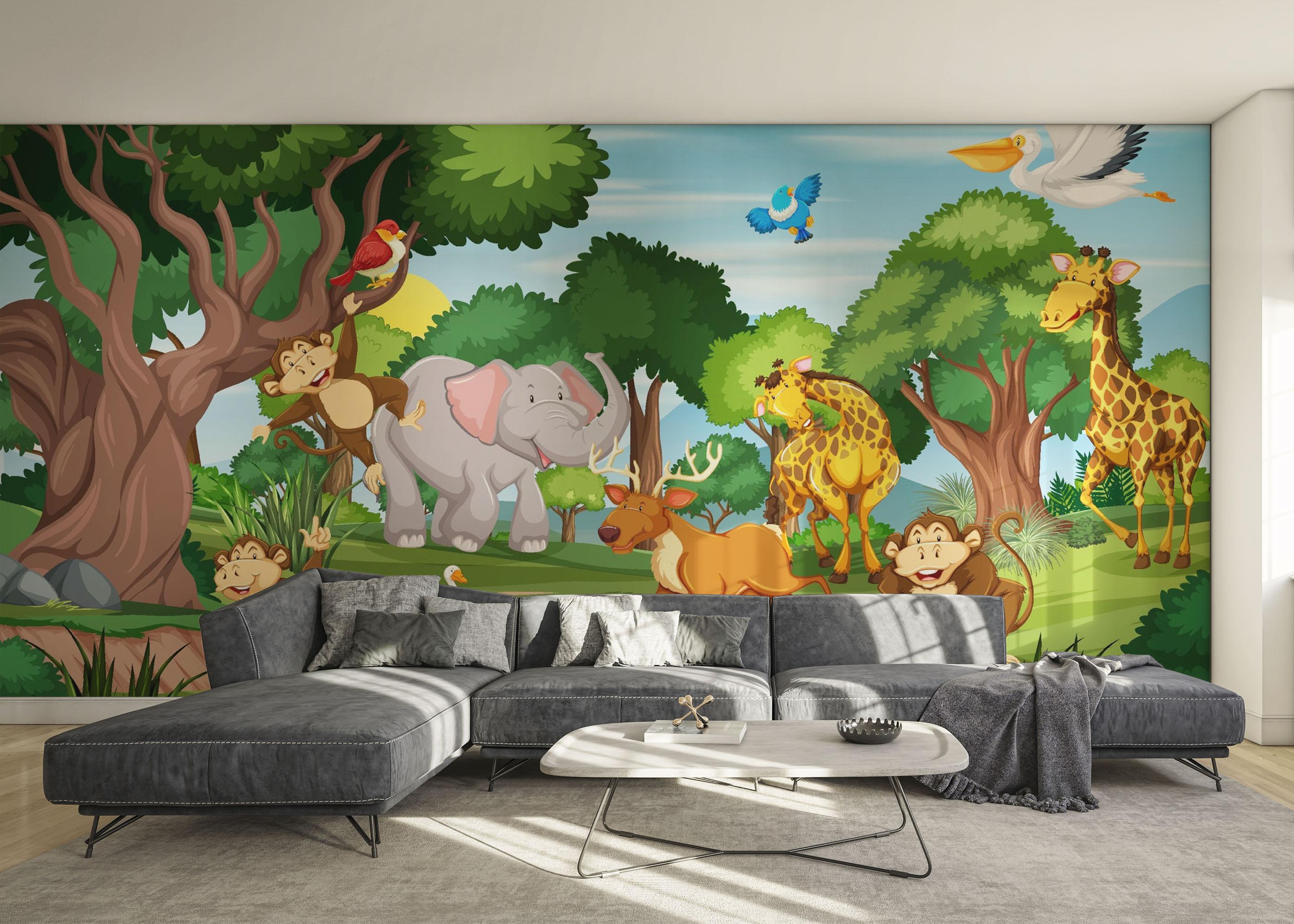 Fototapet Wild Animal Running mockup 0