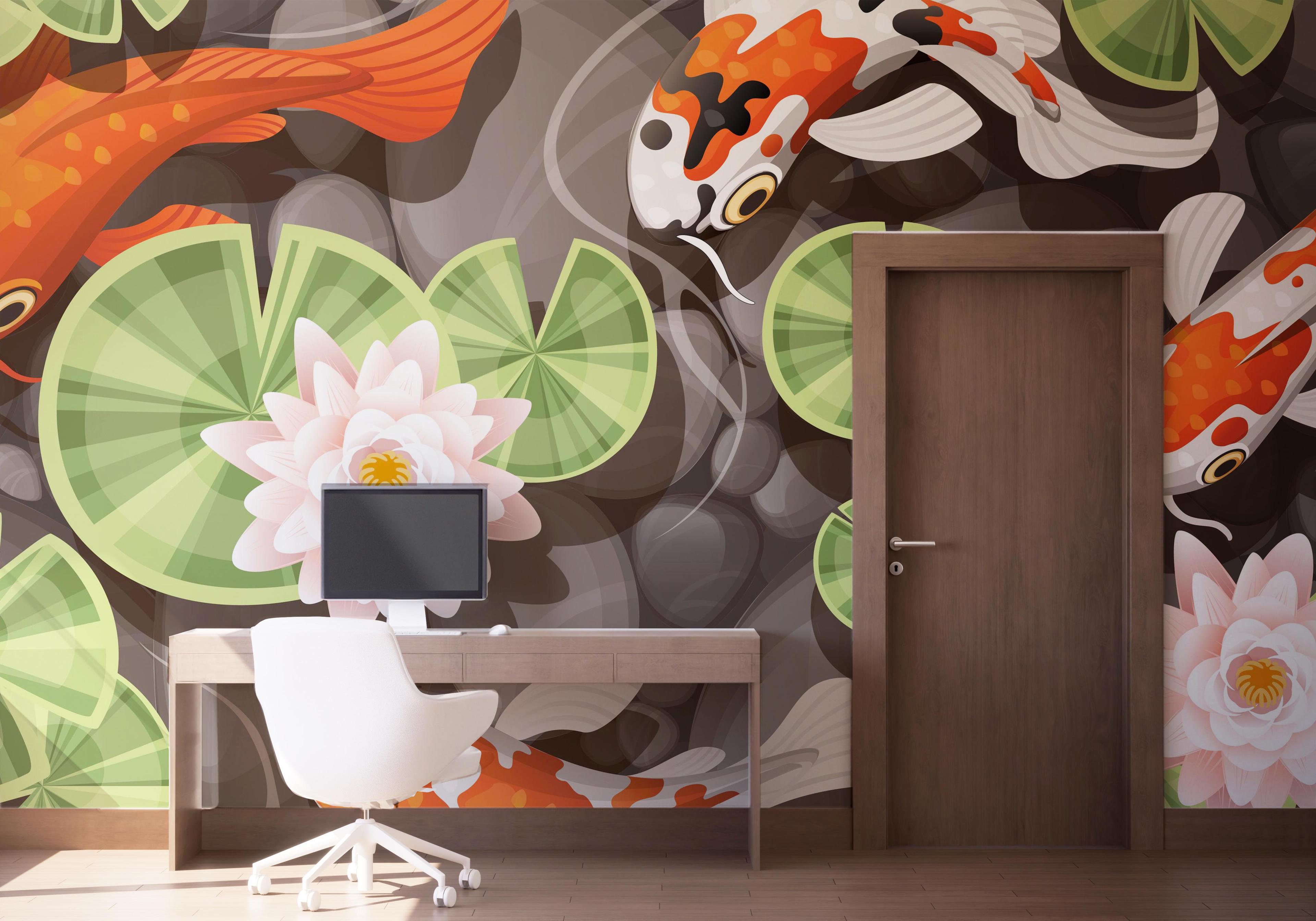 Fototapet Big Eye Koi mockup 1