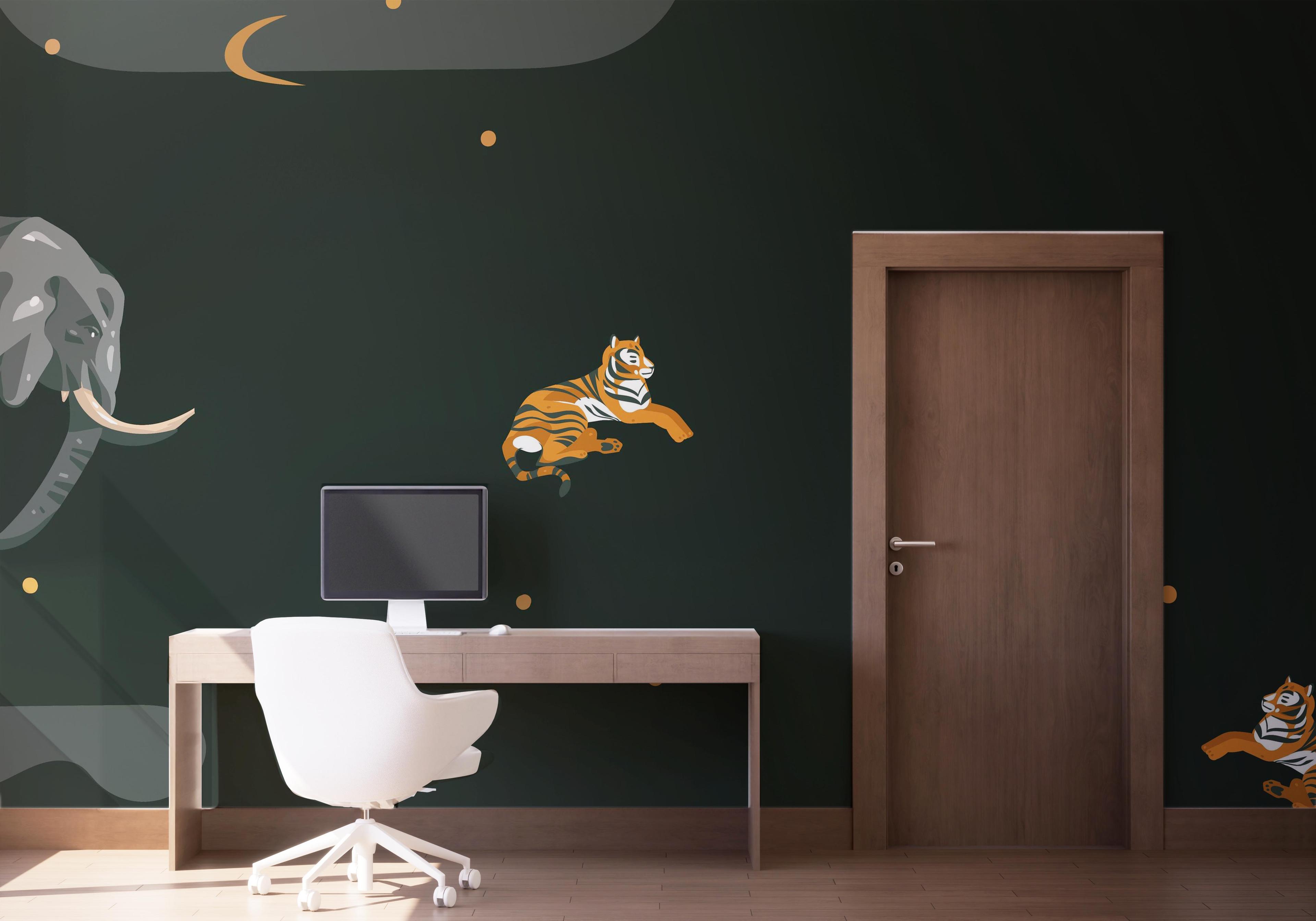 Fototapet Cartoon Animals mockup 1