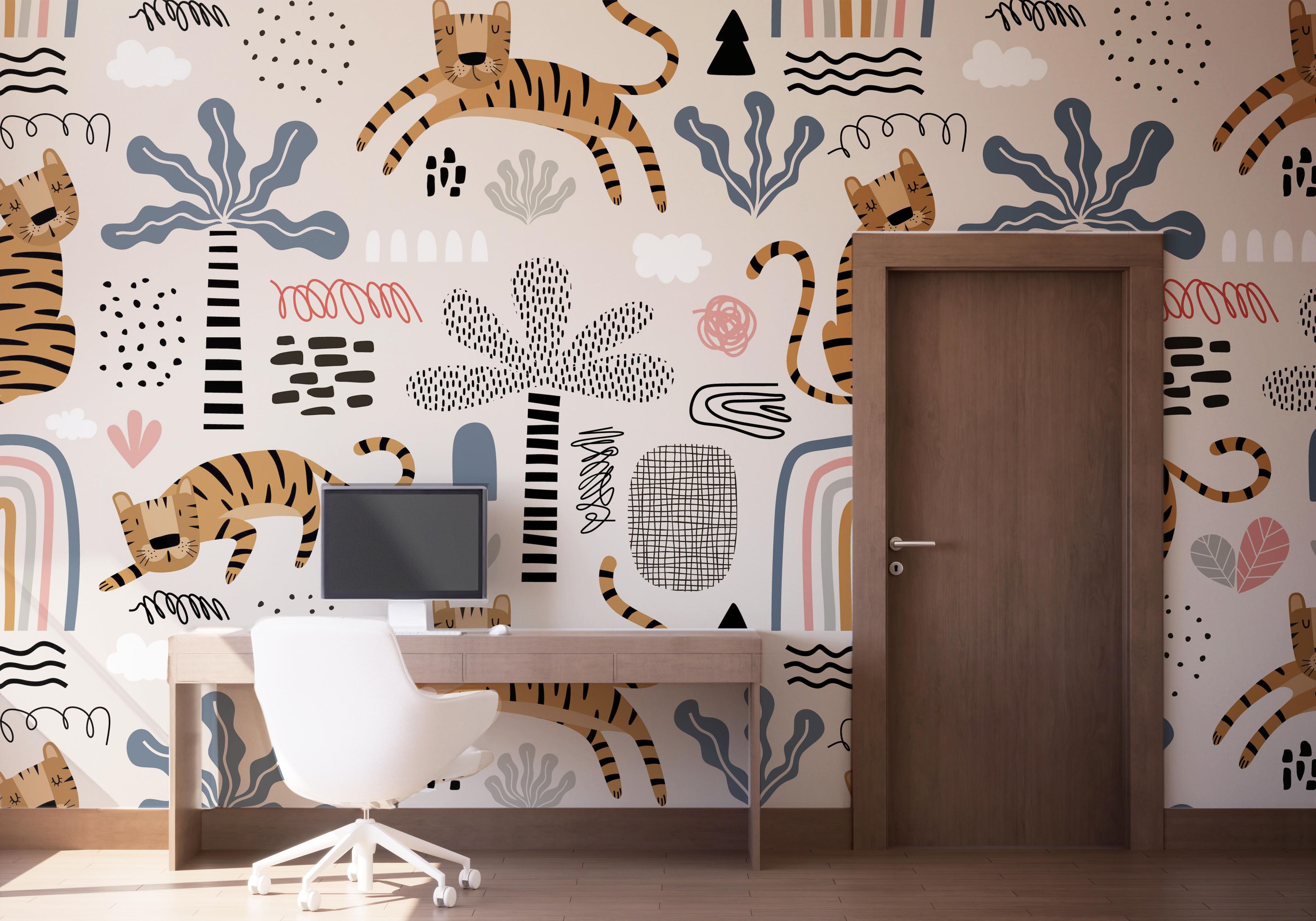 Cute Tiger Art mockup 1