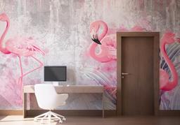 Grungy Flamingo mockup 1