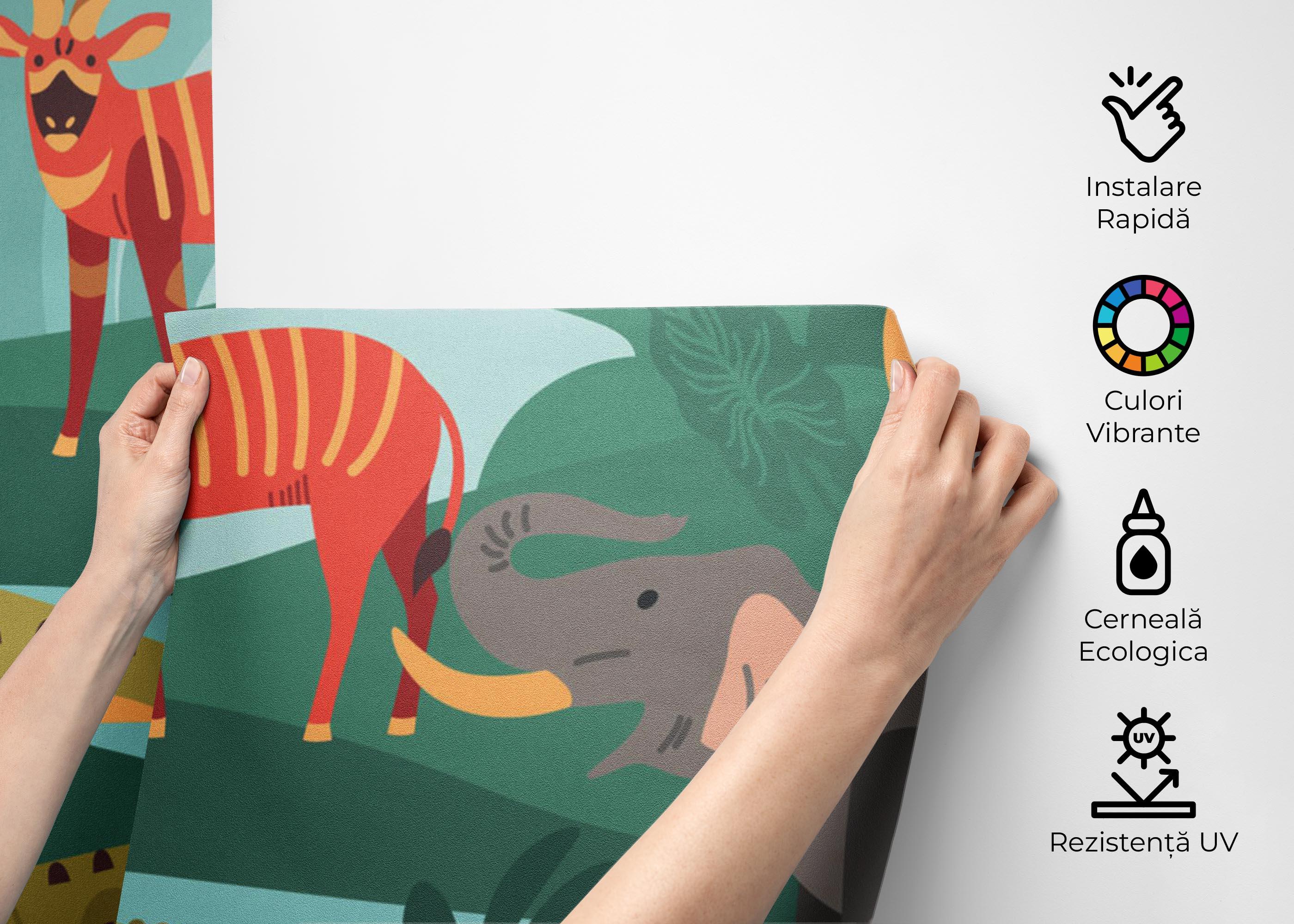 Fototapet Animal Composition mockup 2