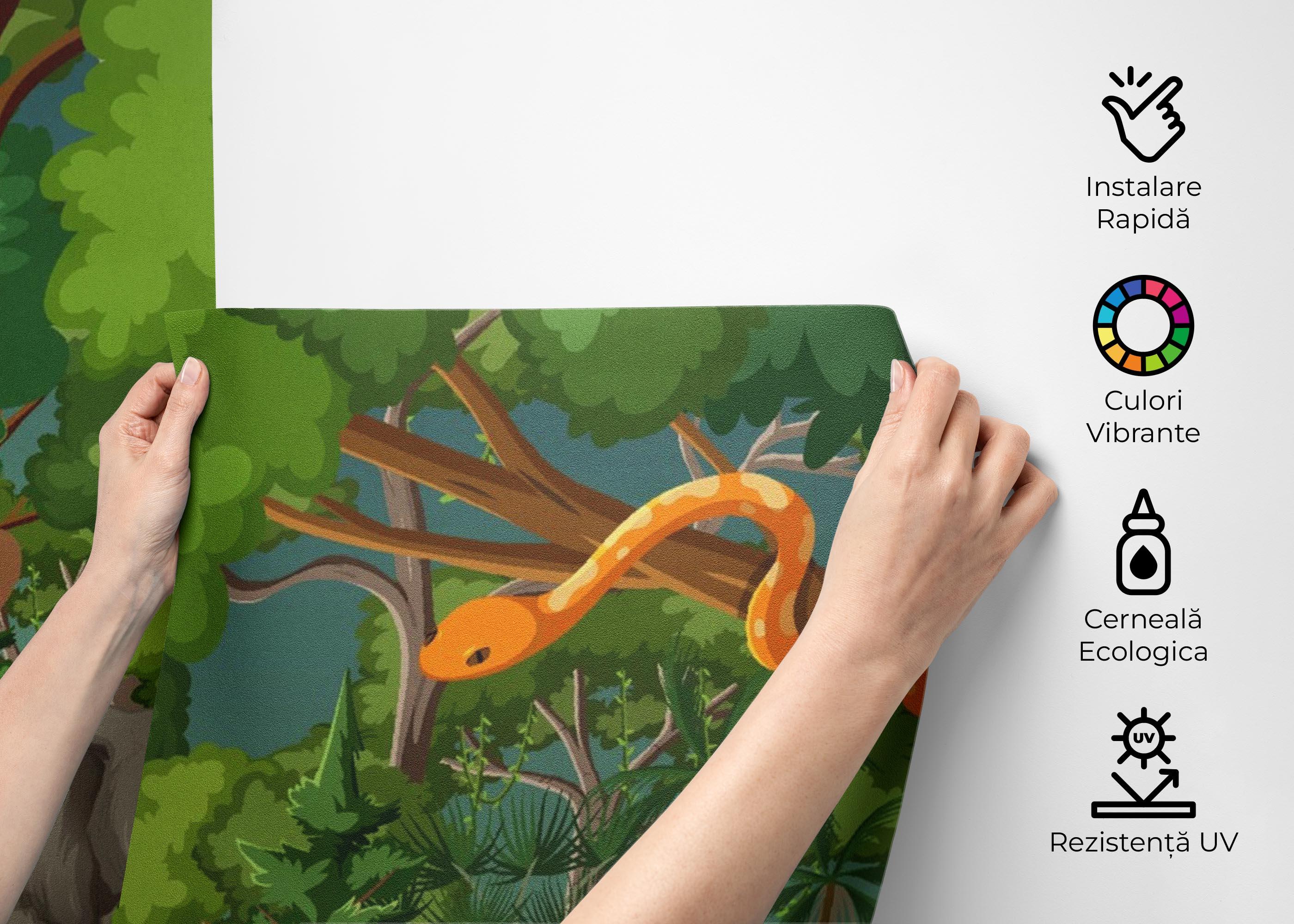 Fototapet Animal Forest Kids mockup 2