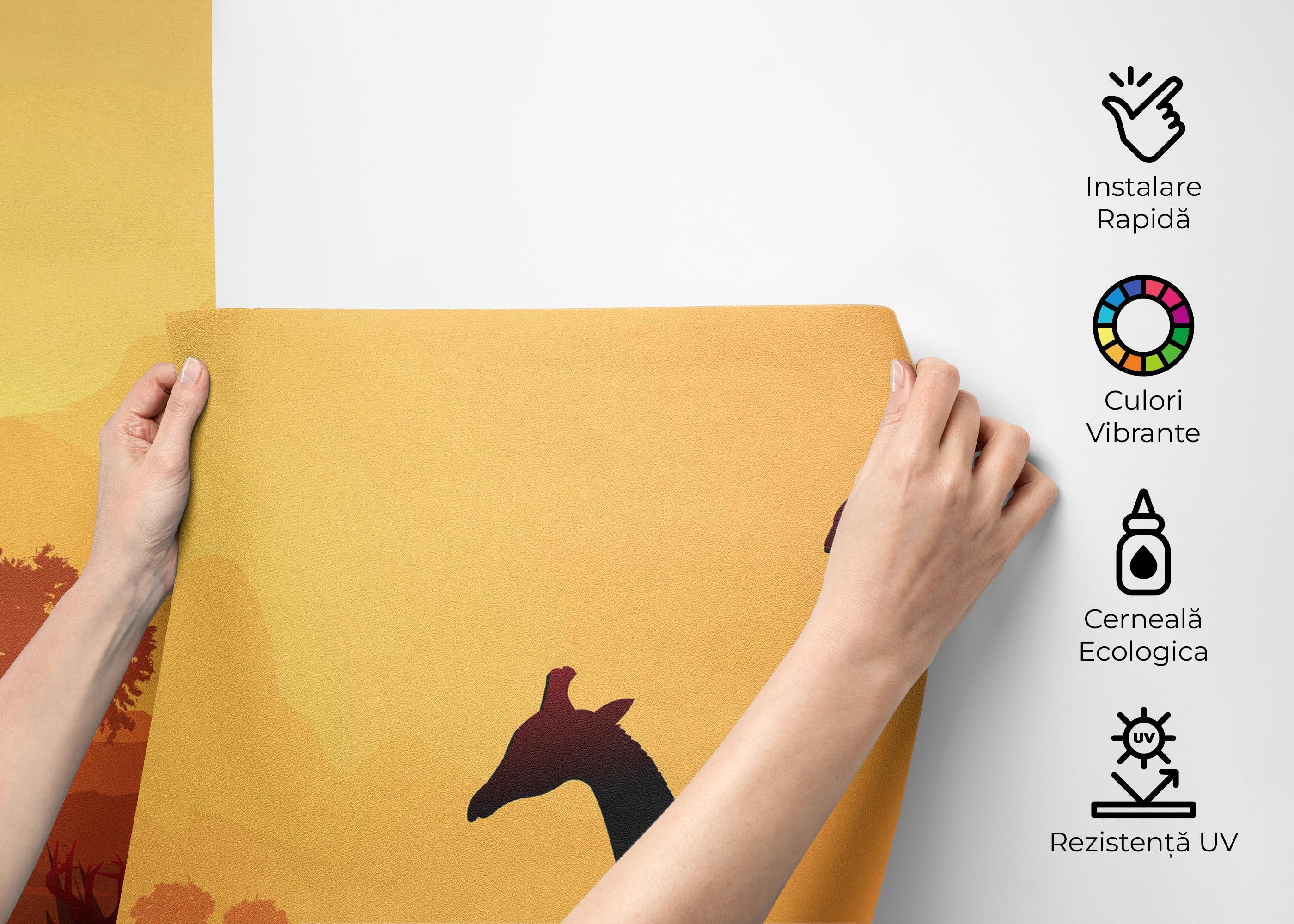 Fototapet Animal Sunset View mockup 2